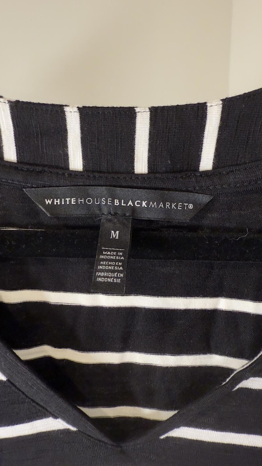 Designer White House Black Market Striped Maxi Dress - Size M Size M / US 6-8 / IT 42-44 - 3 Thumbnail