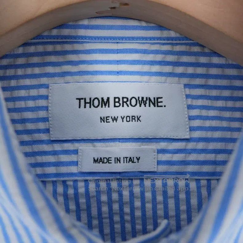 Thom Browne Puff Sleeve Double Sleeve Logo Shirt
