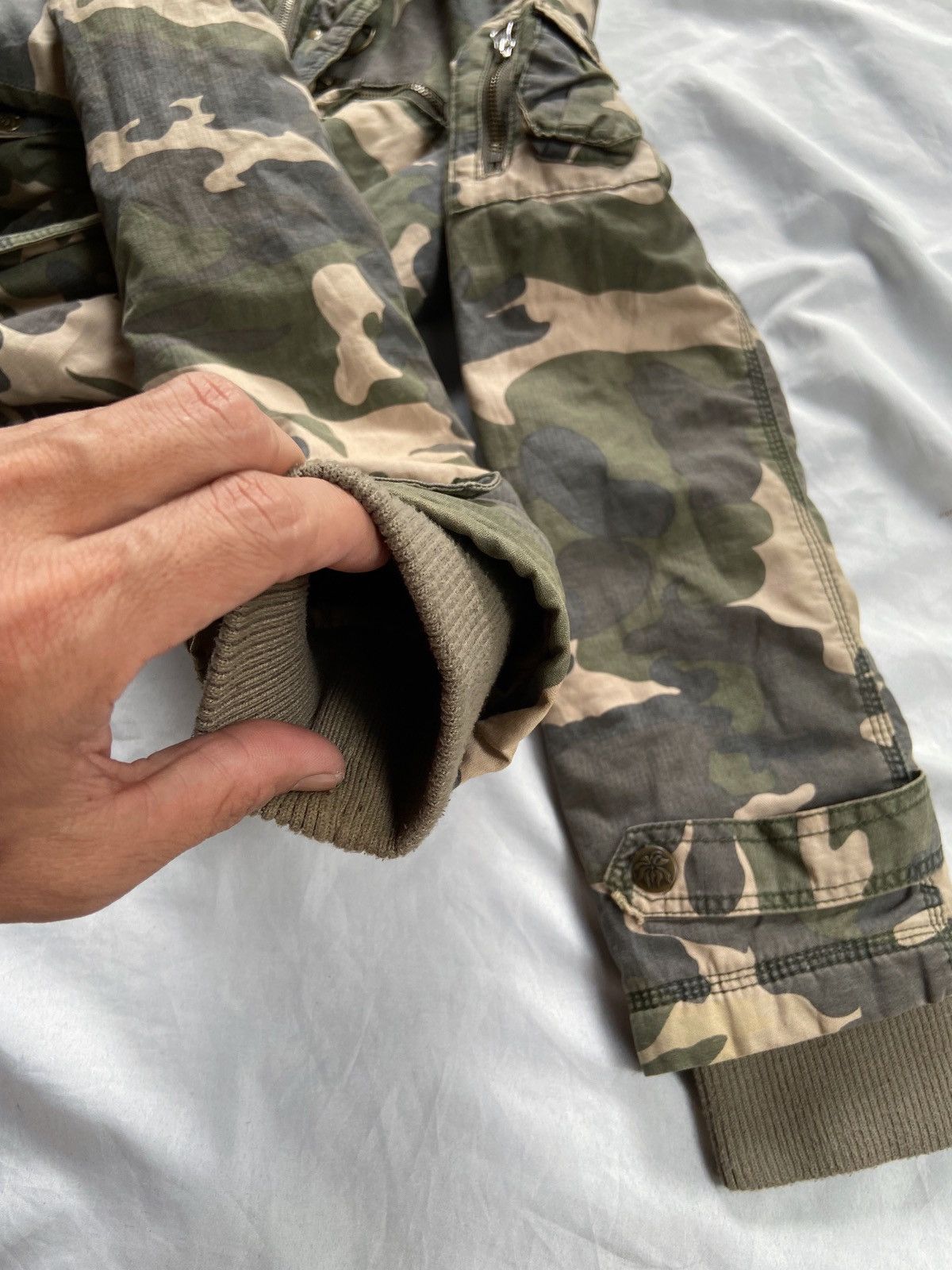 UPPER FREAK FAUX FUR MULTI POCKET ARMY PARKA JACKET