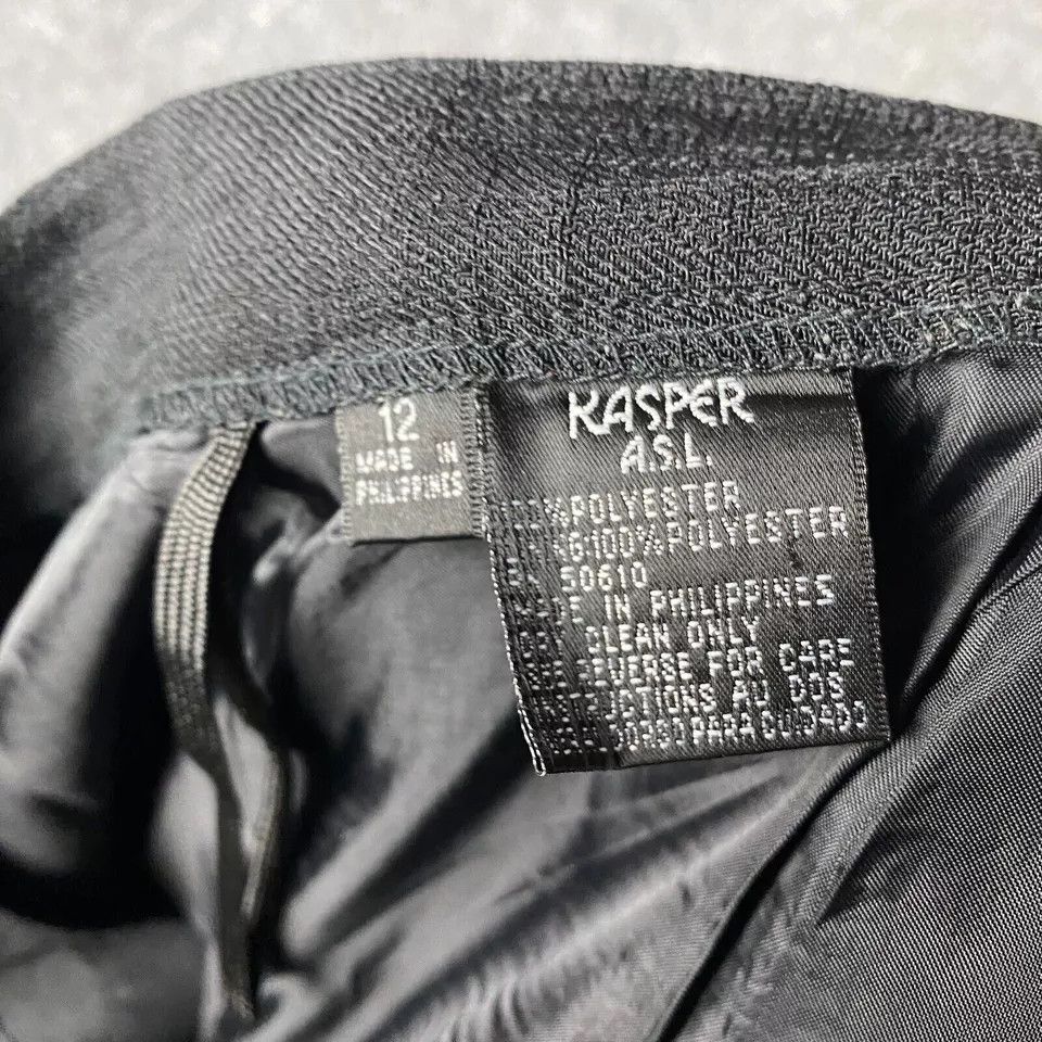 Kasper Kasper Pants Women's Size 12 Trousers Black Adults Size 34" / US 12 / IT 48 - 6 Thumbnail