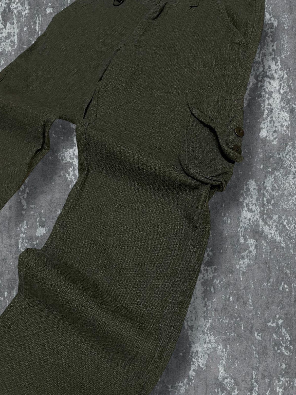 Japanese Brand Vintage Rare 90s Japan Spinner Bait Army Style Goa Cargo Size US 29 - 7 Thumbnail