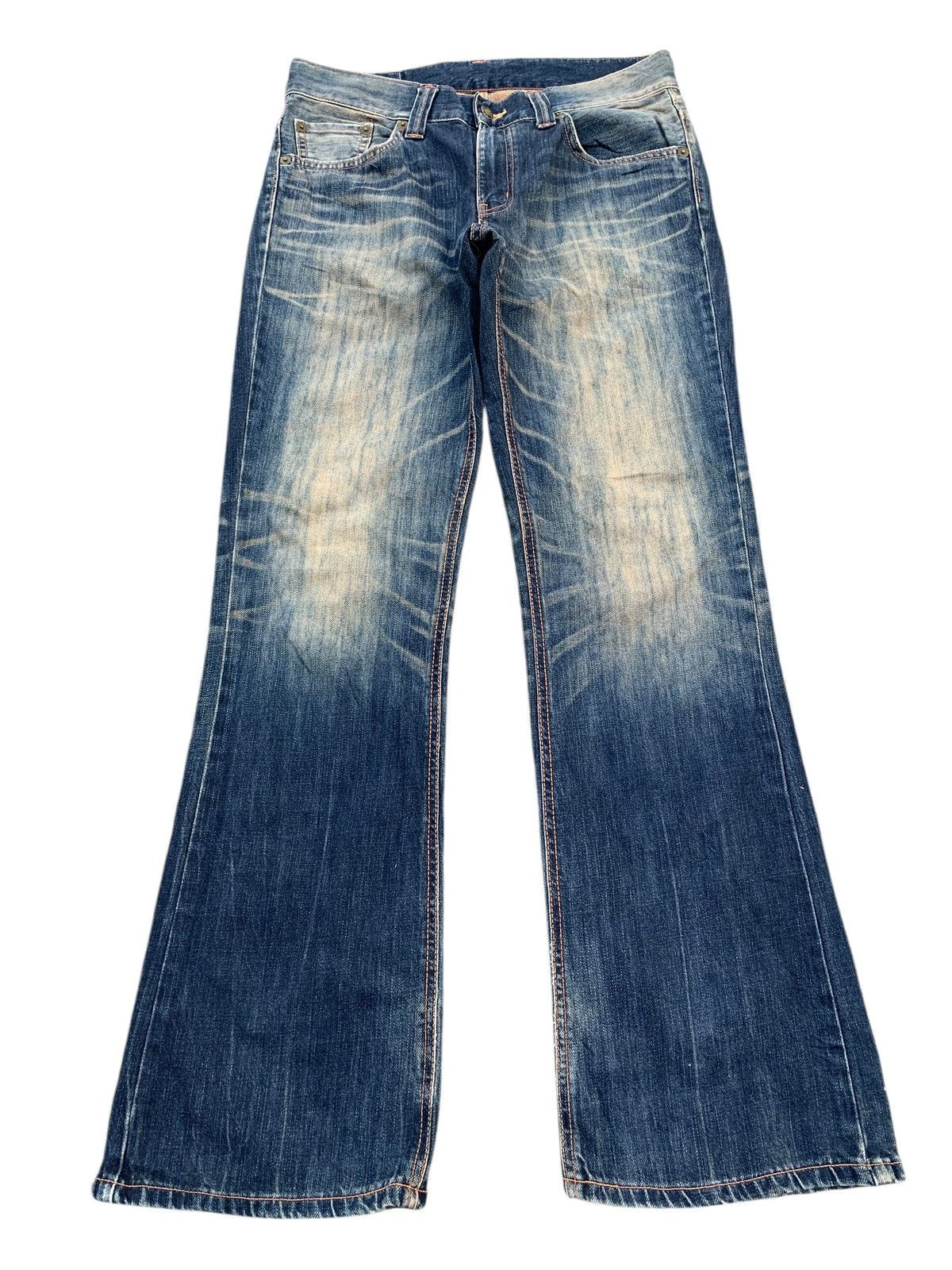 Edwin FLARE VINTAGE EDWIN NAVAJO RUSTY JAPANESE DISTRESSED DENIM Size US 34 / EU 50 - 3 Thumbnail