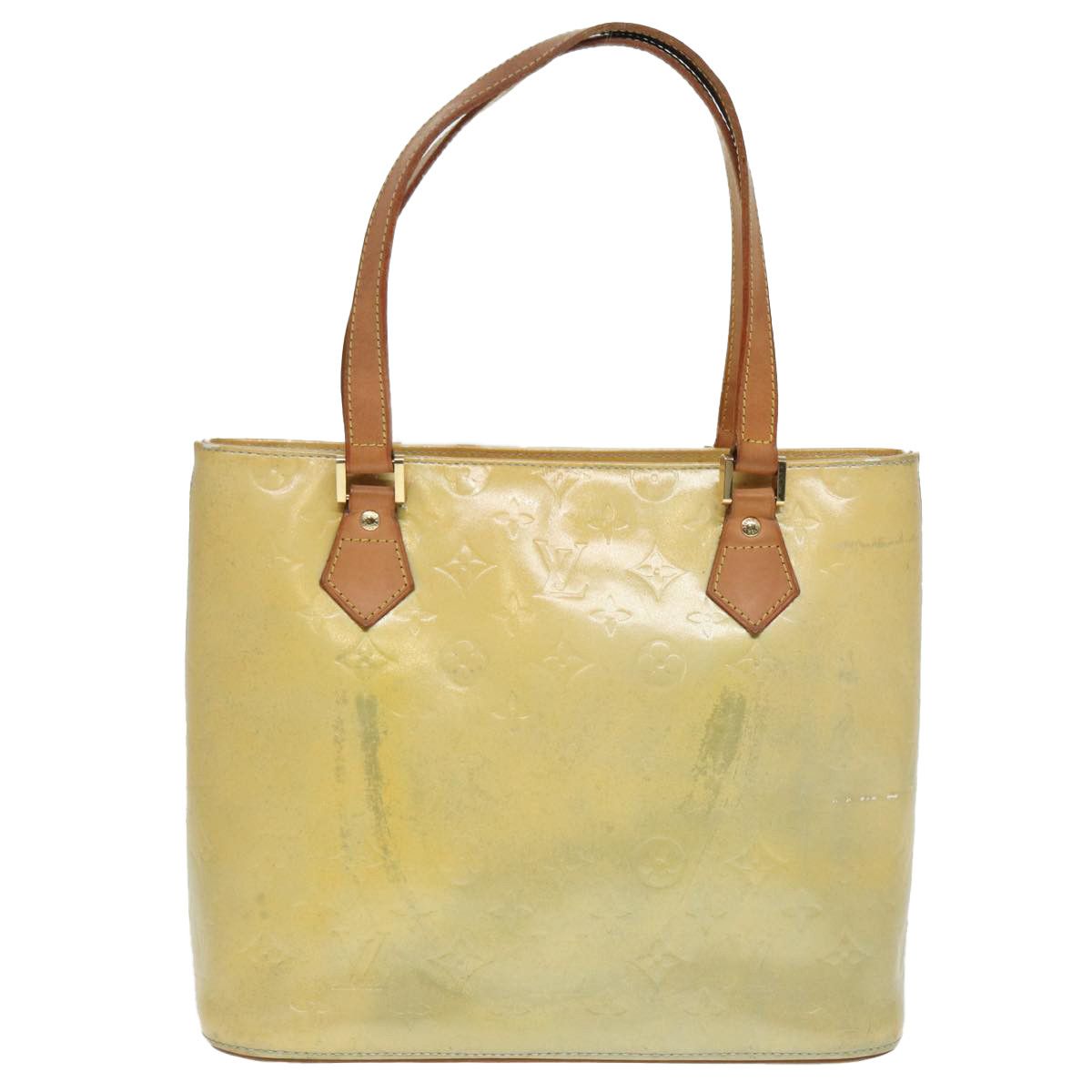 Louis Vuitton Houston Yellow Patent Leather Handbag (Pre-Owned) Size ONE SIZE - 1 Thumbnail