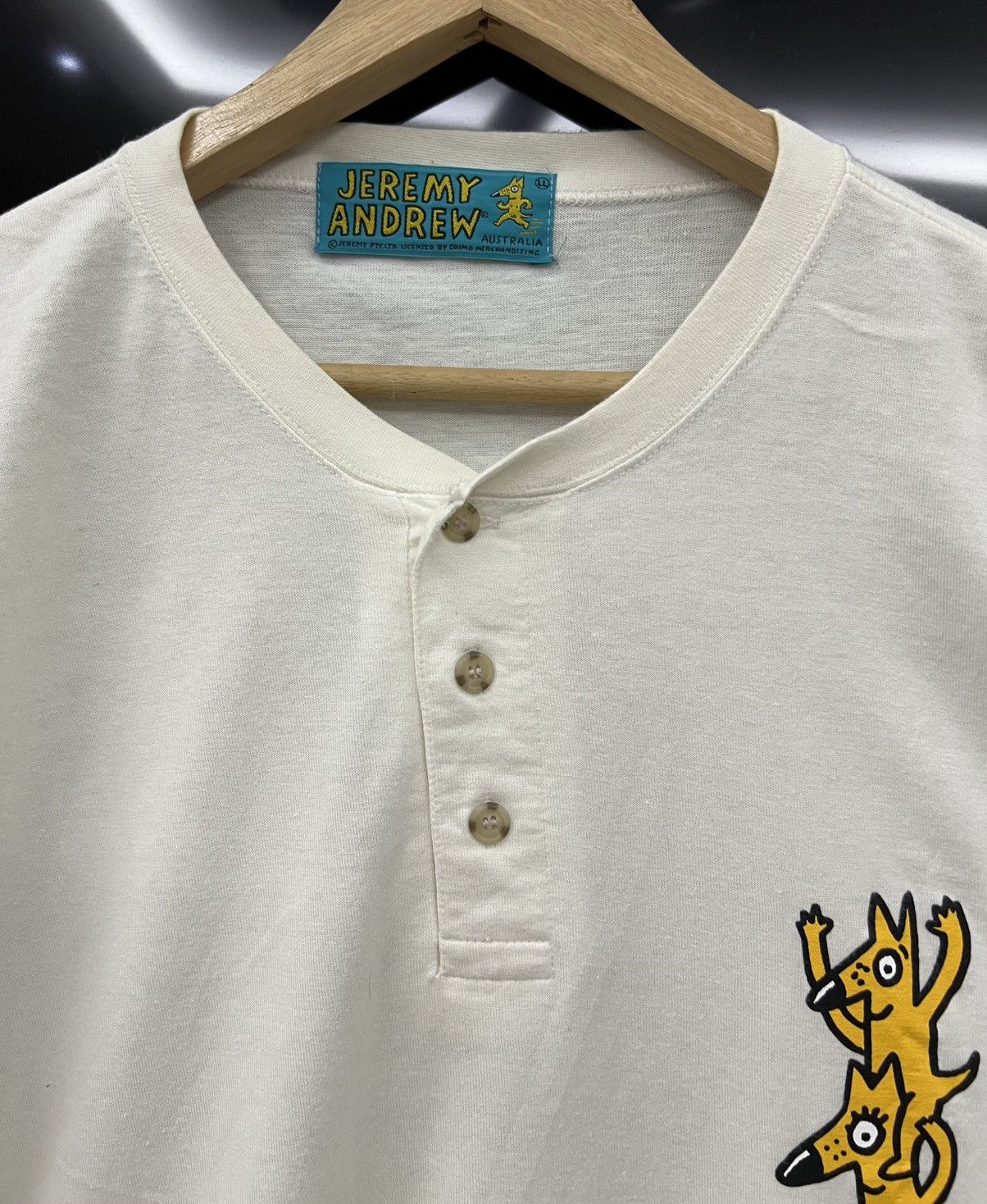 Jeremy Scott Vintage Jeremy Andrew Outdoor Life Henley T-Shirt Size US L / EU 52-54 / 3 - 4 Thumbnail