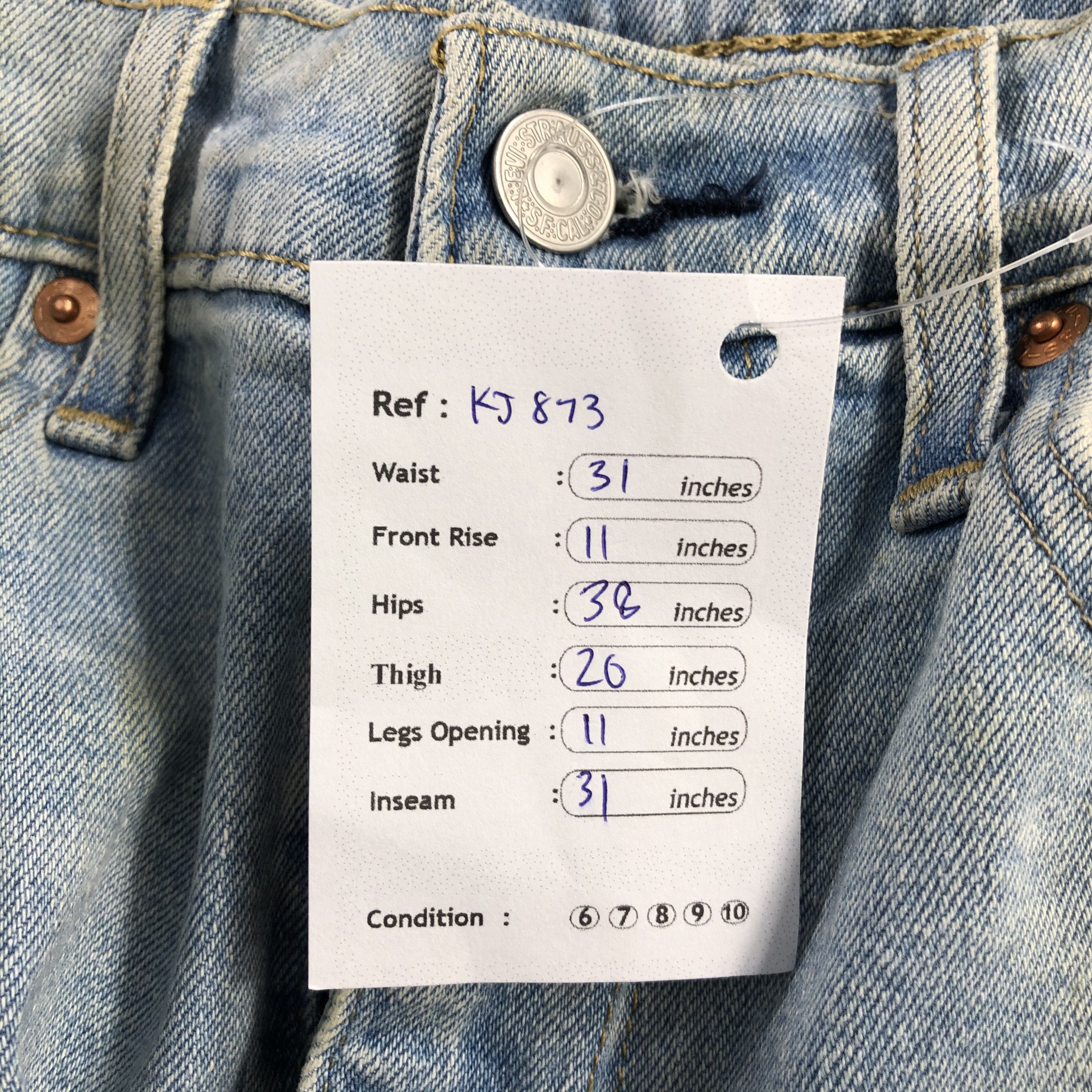 Levi's Levi's 510 Jeans Distress Medium Wash Denim KJ873 Size US 31 - 15 Thumbnail