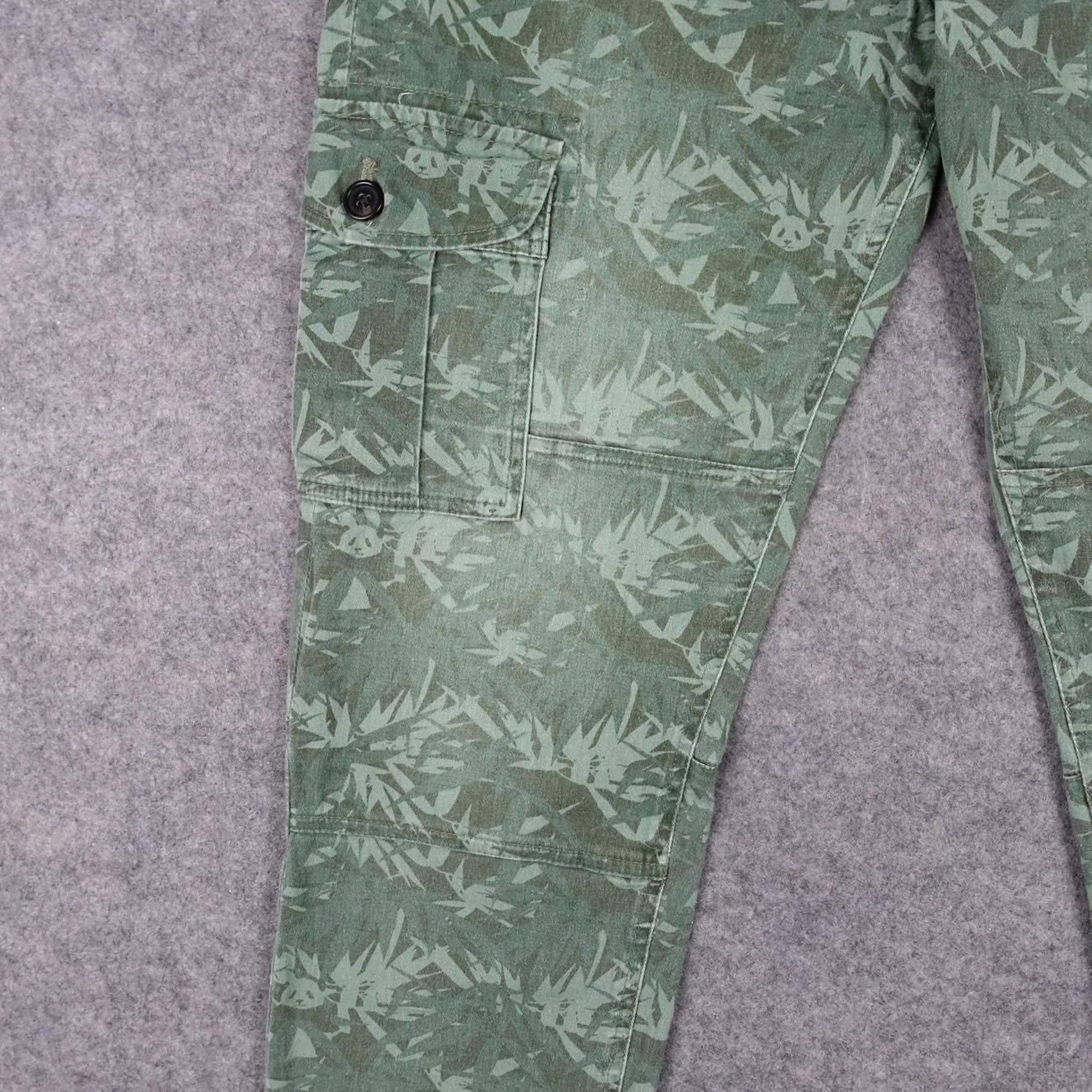 Vintage Michael Bastian Cargo Pants Mens 32x30 Green Camo Stretch Tapered Pockets Size US 32 / EU 48 - 6 Thumbnail