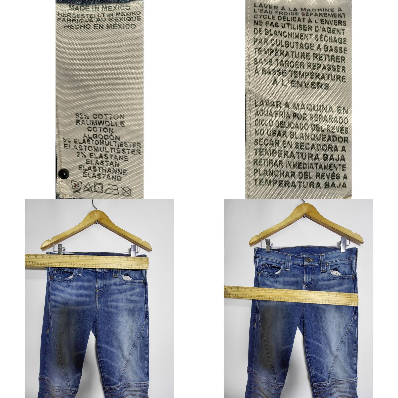 True Religion True Religion Halle Mid Rise Super Skinny Jeans Blue 29 Womens Adult Medium Rise Stretch Denim Regular Slim Fit Modern Vintage N/A Size 29" - 8 Thumbnail