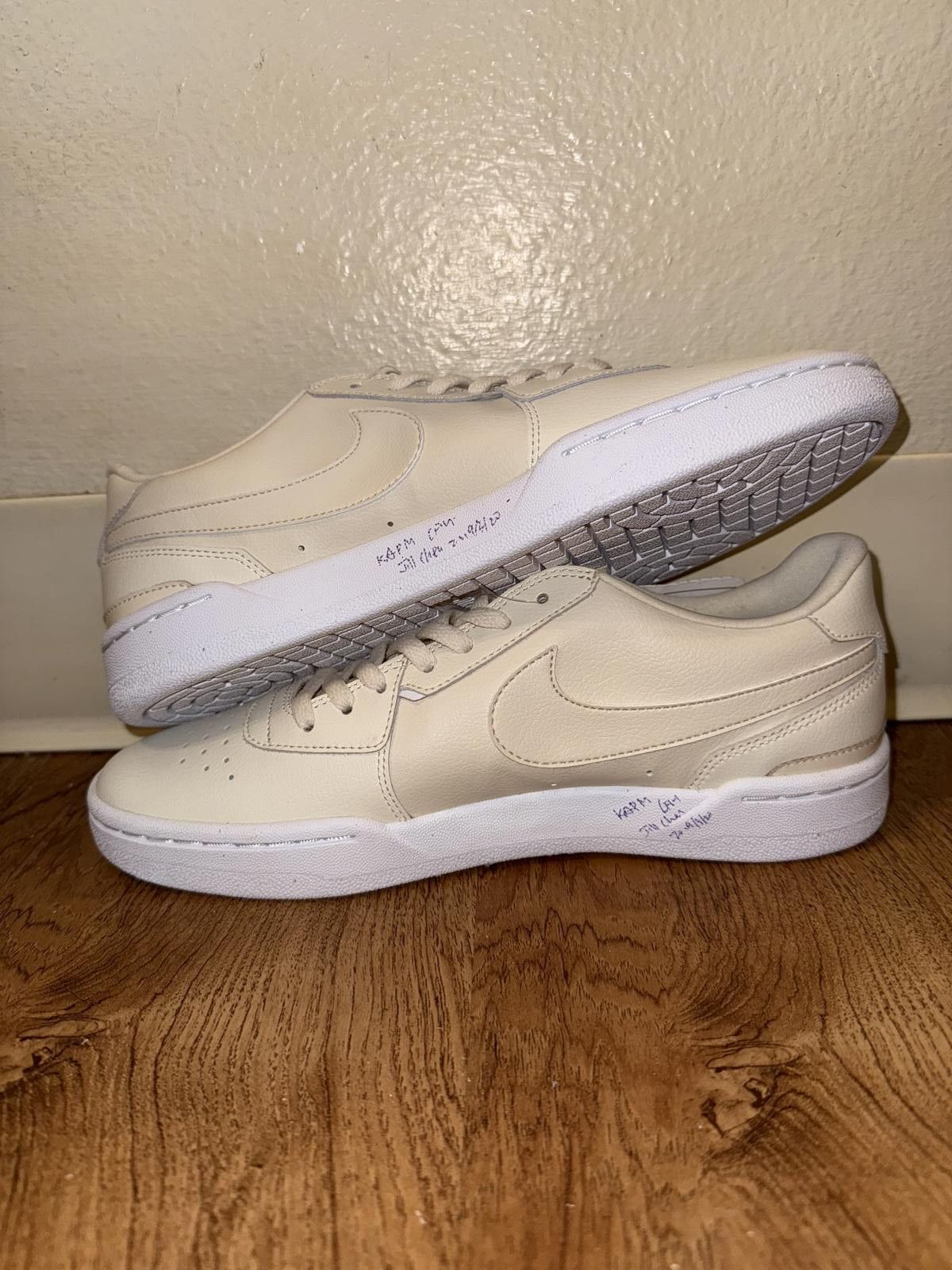 Nike Nike Court Blanc Beige White Size US 7 / IT 37 - 8 Thumbnail