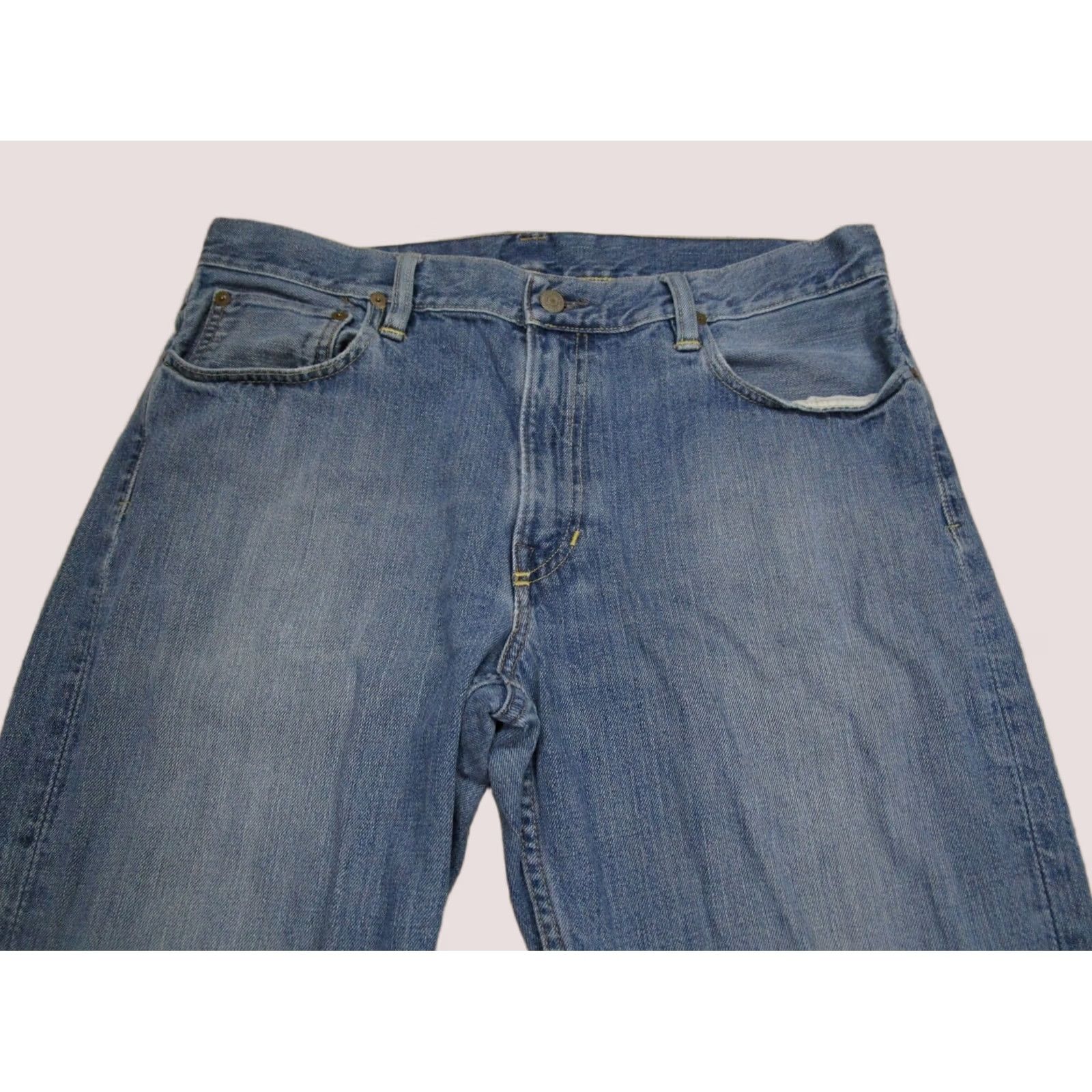 Polo Ralph Lauren Polo Ralph Lauren Jeans Men 34x30 Blue Straight Classic Fit Pants Light Wash Size US S / EU 44-46 / 1 - 1 Thumbnail