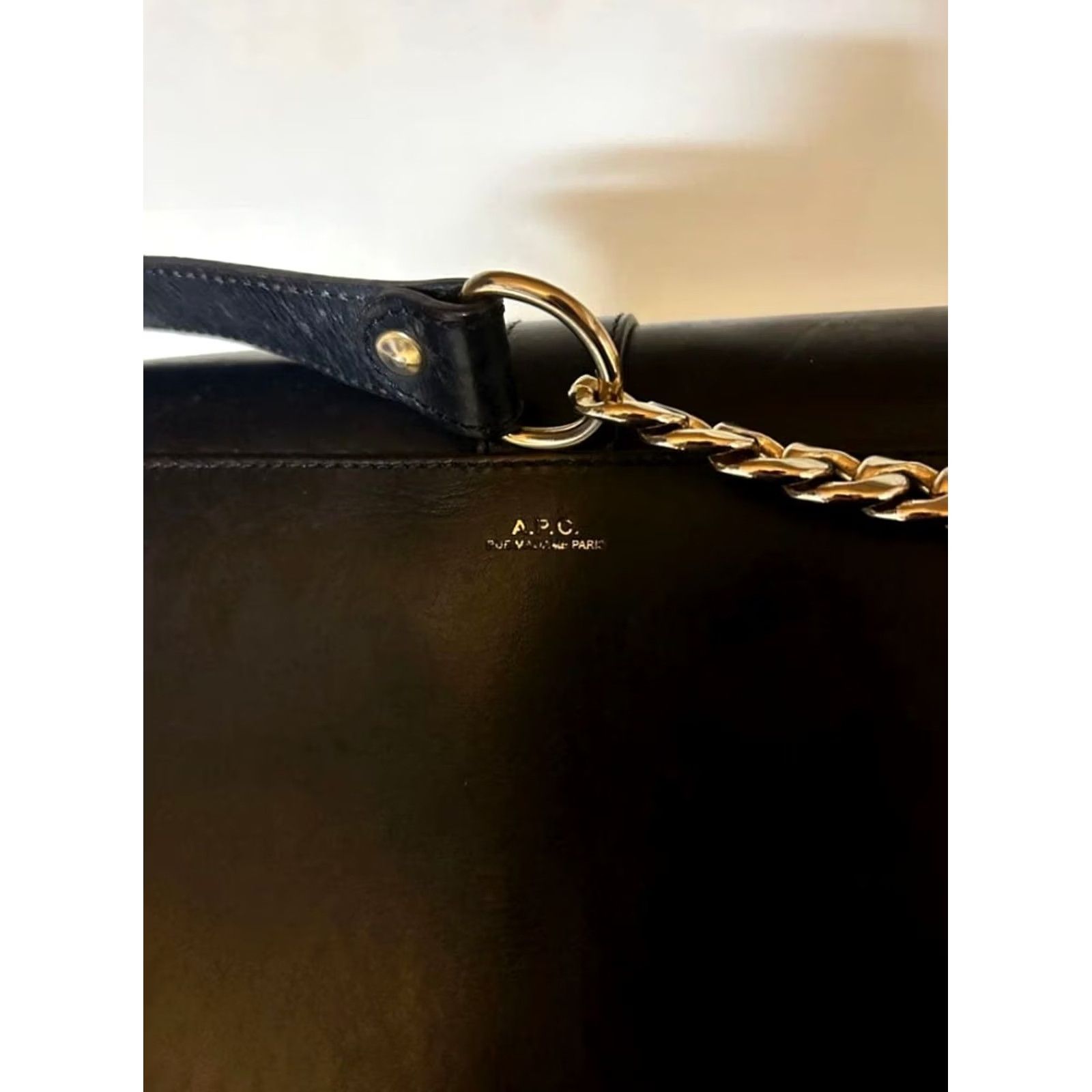 A.P.C. A.P.C. Woman Shoulder Bag Chain Half Moon Leather Black Limited Edition Style Size ONE SIZE - 8 Thumbnail