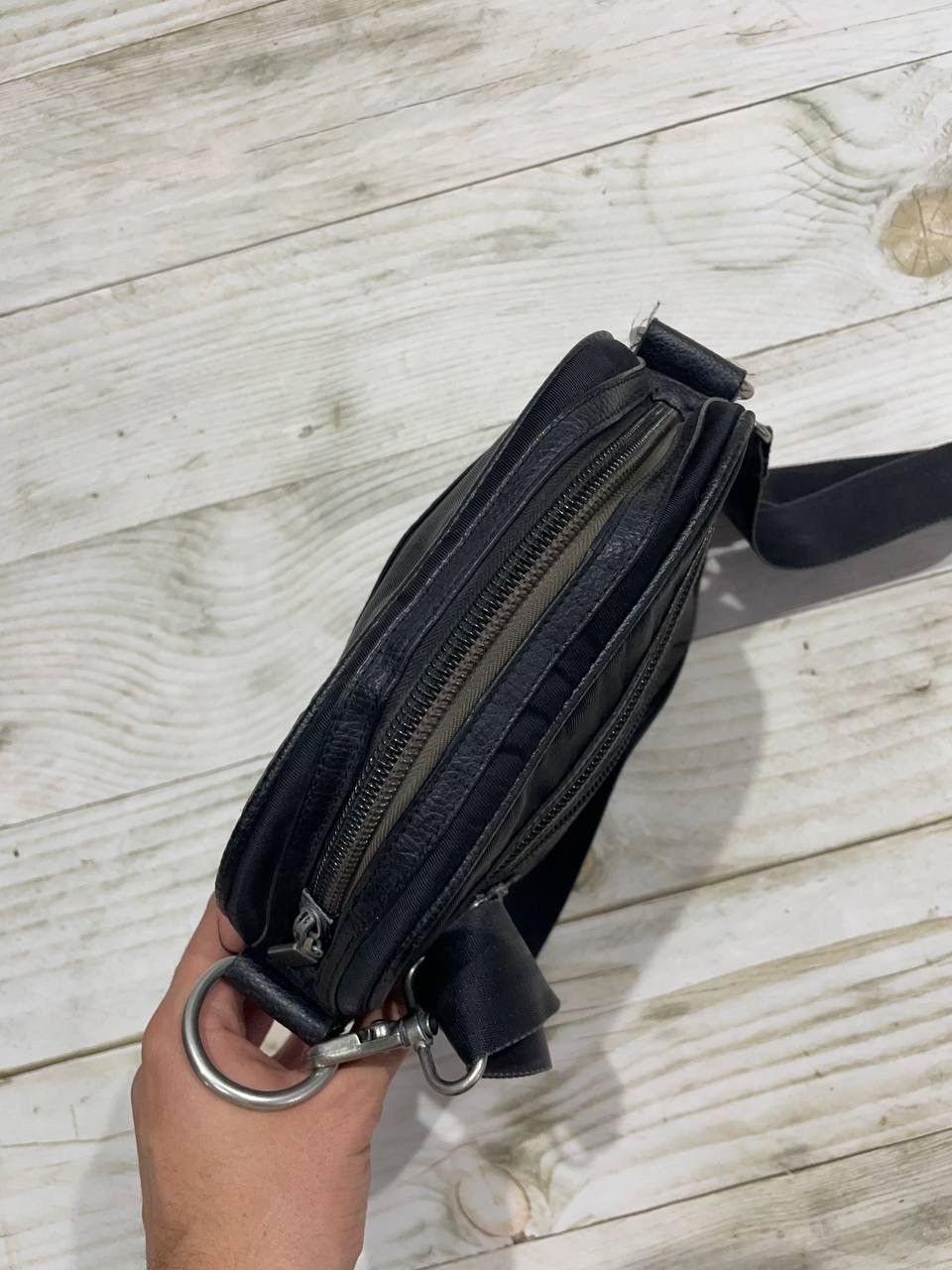 Diesel Vintage Diesel Messenger Bag Y2K Avant-Garde Leather/Nylon Size ONE SIZE - 8 Thumbnail