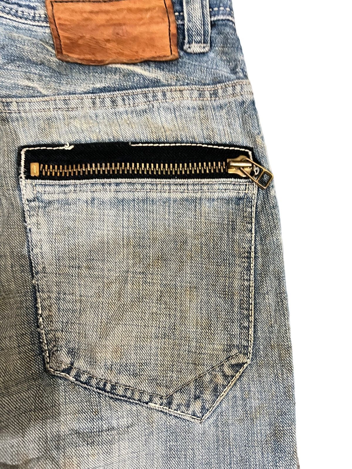 Johnbull Johnbull Kojima Japan Distressed Denim Size US 31 - 11 Thumbnail