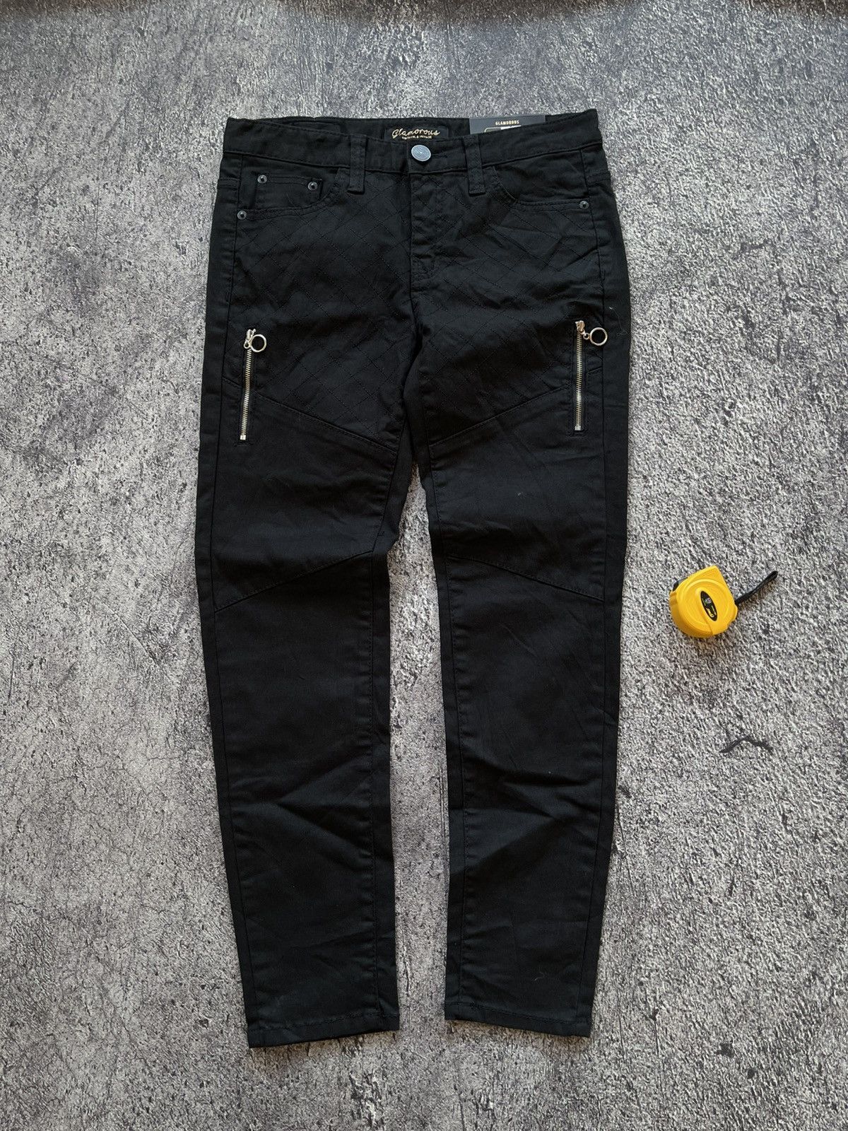 Japanese Brand Y2k Glamorous ifsixwasnine zipper slim pants Size 30" / US 8 / IT 44 - 1 Thumbnail