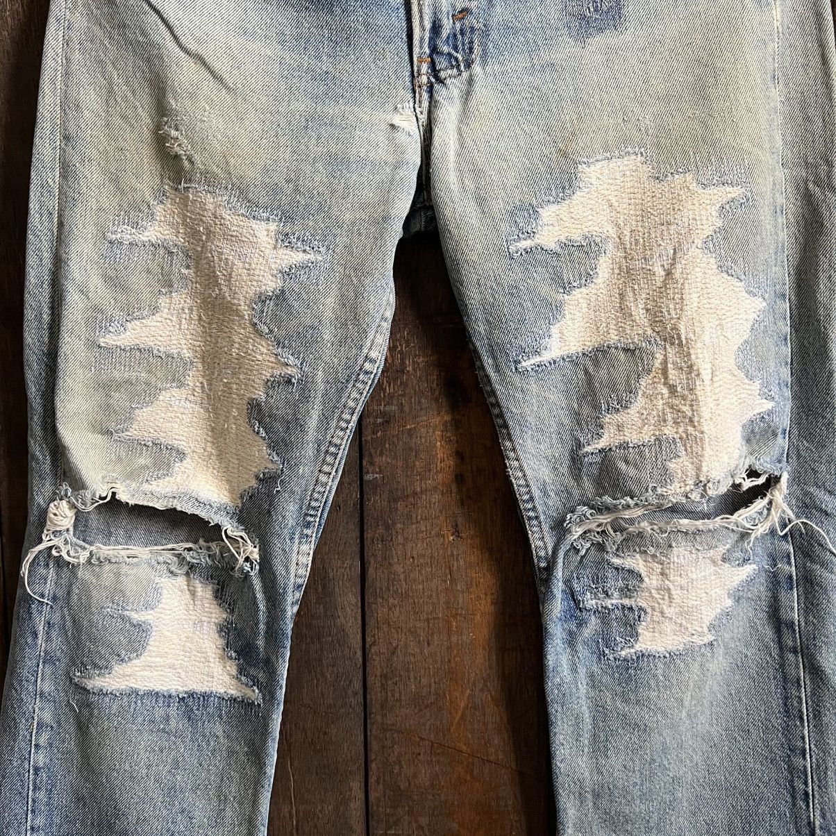 Levi's × Vintage Vintage Levis 505 Distressed Denim Jeans Size US 32 / EU 48 - 3 Thumbnail