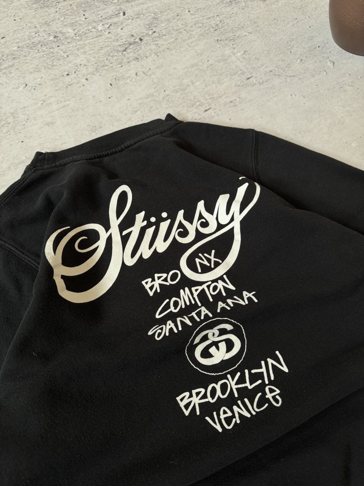 Stussy × Vintage STUSSY CENTER HAFT LOGO OVERSIZE BAGGY FIT SWEATSHIRT Size US M / EU 48-50 / 2 - 7 Thumbnail