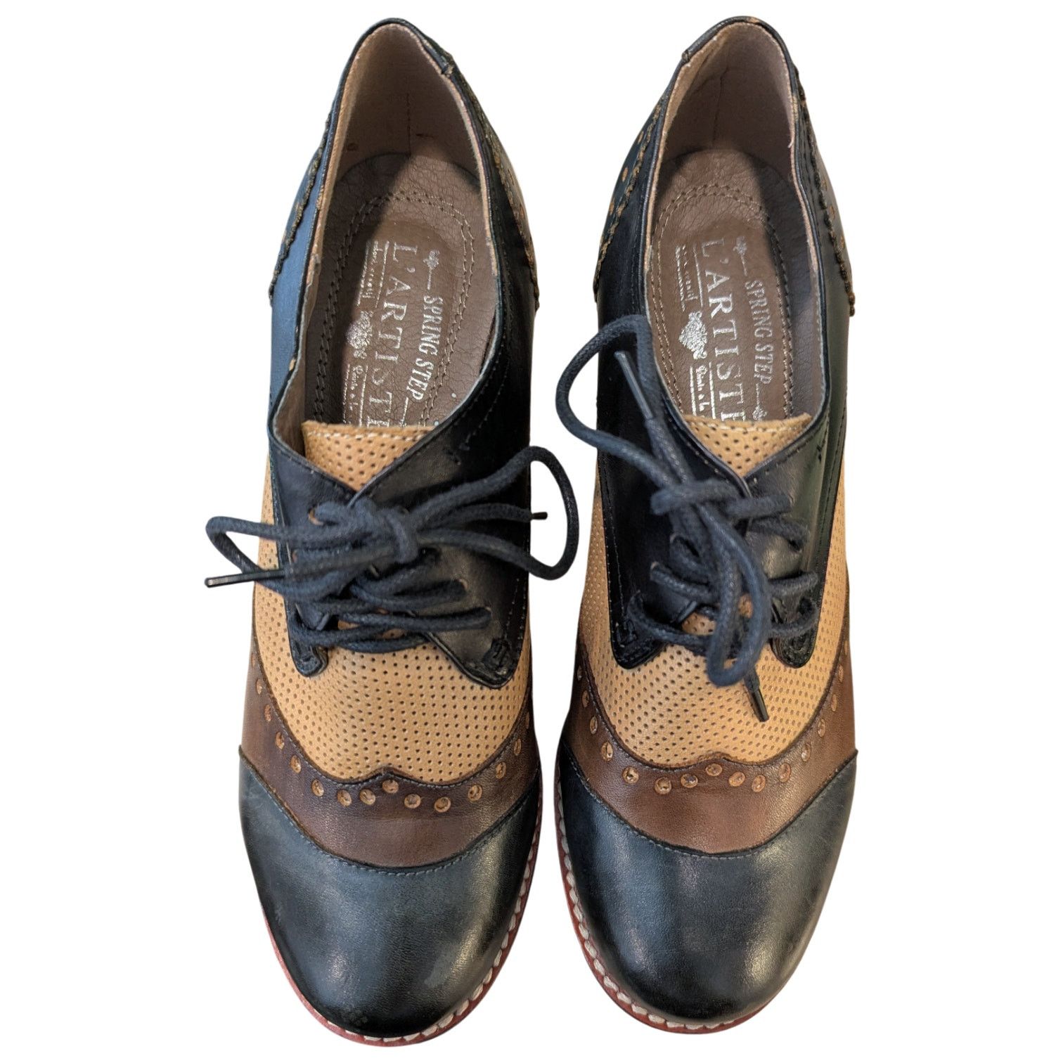 Other Spring Step L'Artist Bardot Leather Oxford Derby Size 36 Size US 5.5 / IT 35.5 - 5 Thumbnail