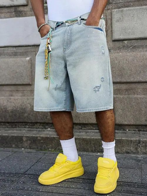 Vintage distressed Shorts Jorts jeans ripped