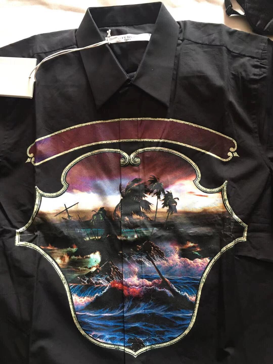 Givenchy Givenchy Hawaiian Wave Classic Shirt 39 Size US M / EU 48-50 / 2 - 2 Thumbnail