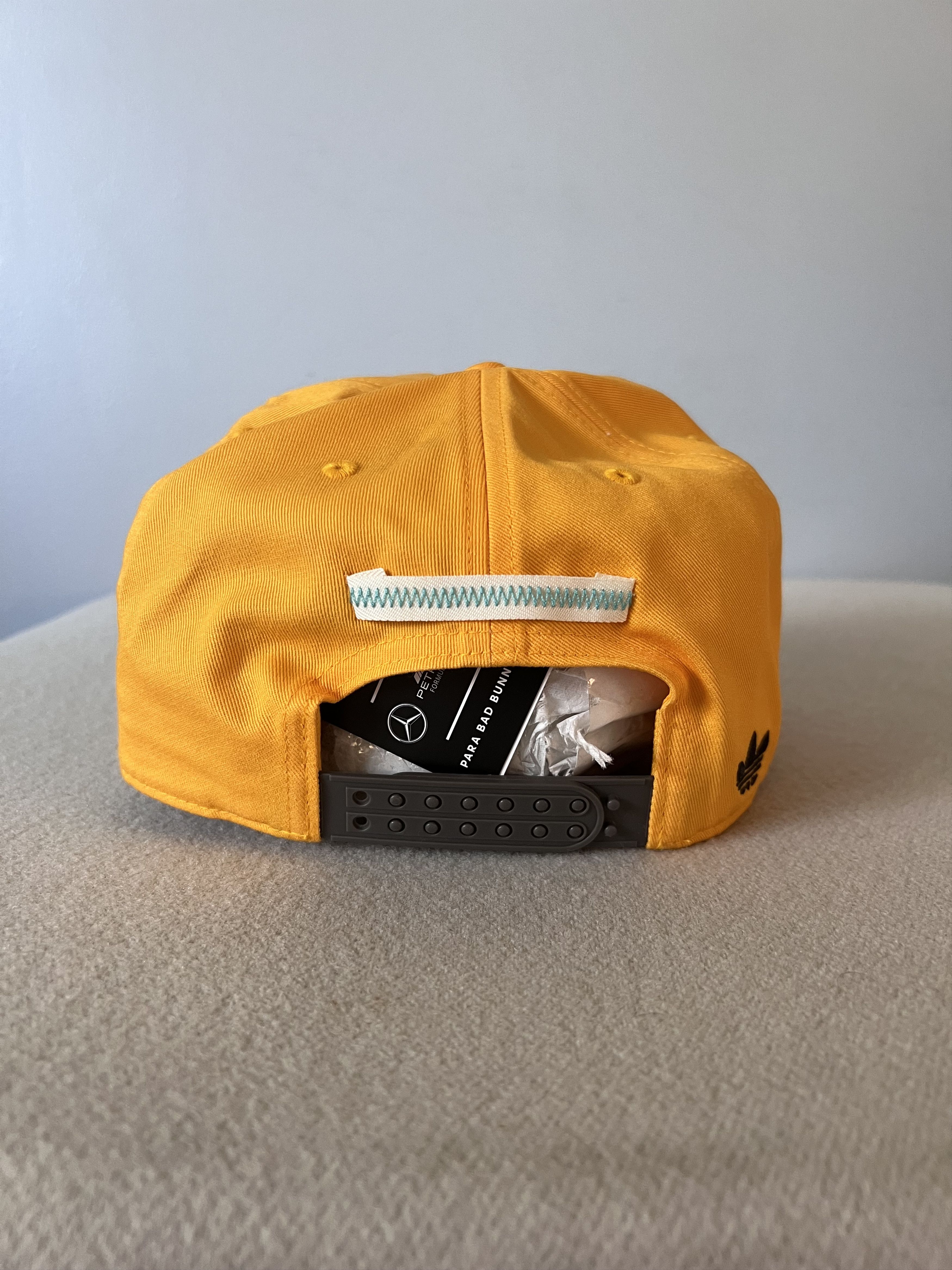 Adidas Adidas Bad Bunny Mercedes F1 Racing Hat in Gold Size ONE SIZE - 4 Thumbnail
