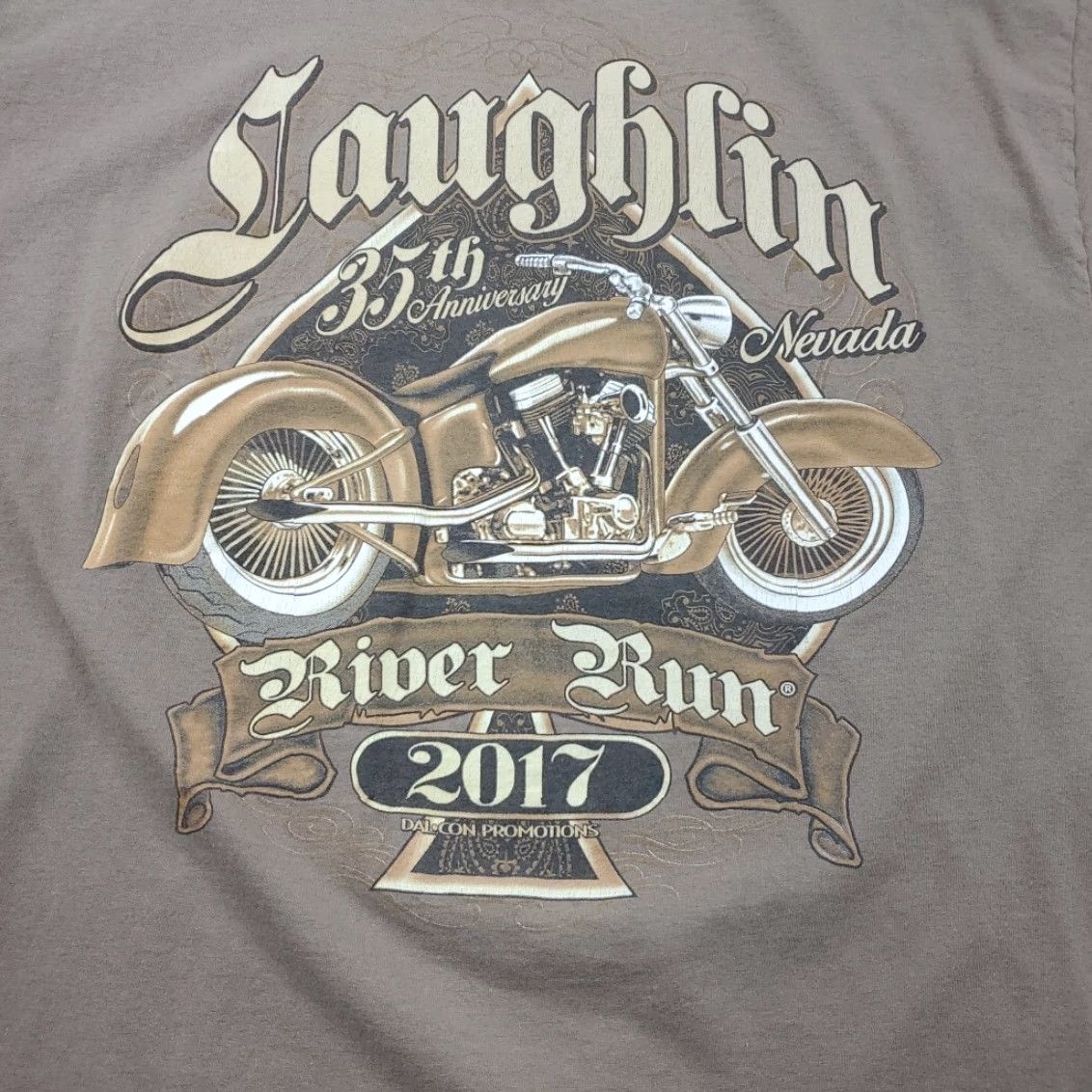 Vintage Laughlin Nevada River Run 35th Rally 2017 Biker T Shirt Mens XL Short Sleeve USA Made Size US XL / EU 56 / 4 - 2 Thumbnail