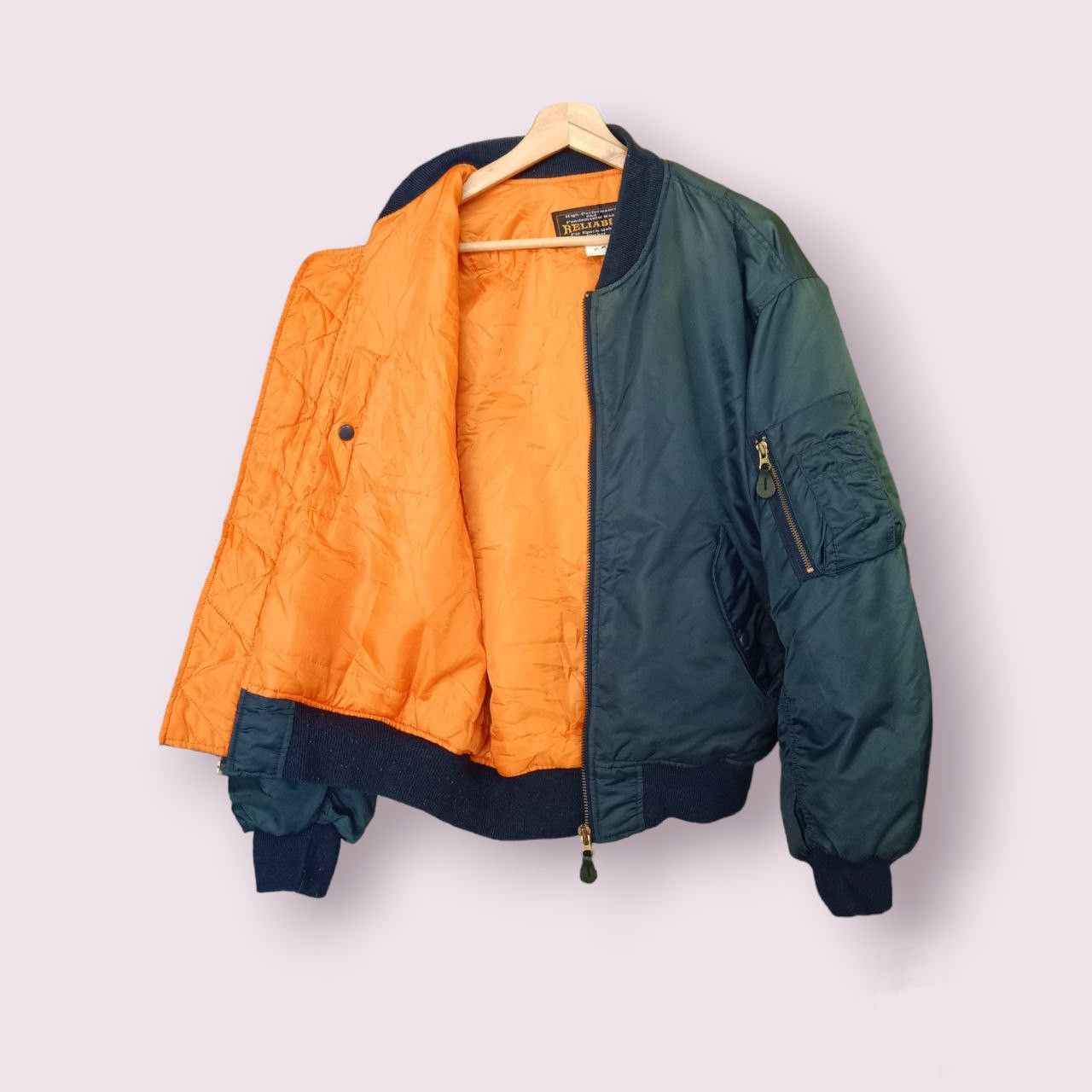 Vintage Sun Faded Reliable Intermediate MA-1 Bomber Jacket