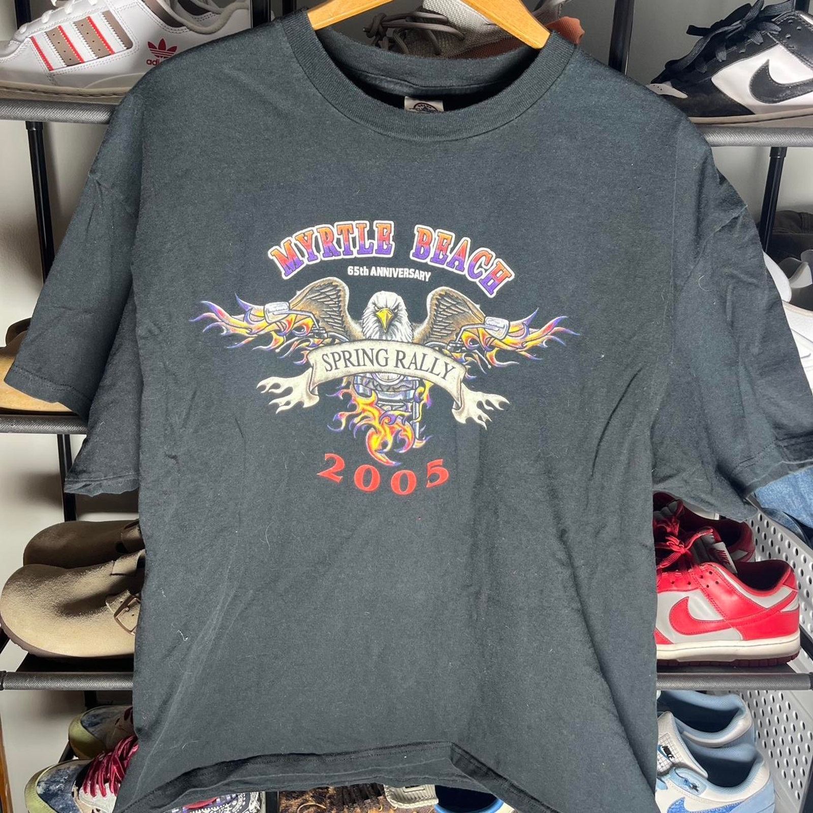 Harley Davidson Y2k 2005 Myrtle Beach Motorcycle Rally Shirt Size US XL / EU 56 / 4 - 1 Thumbnail