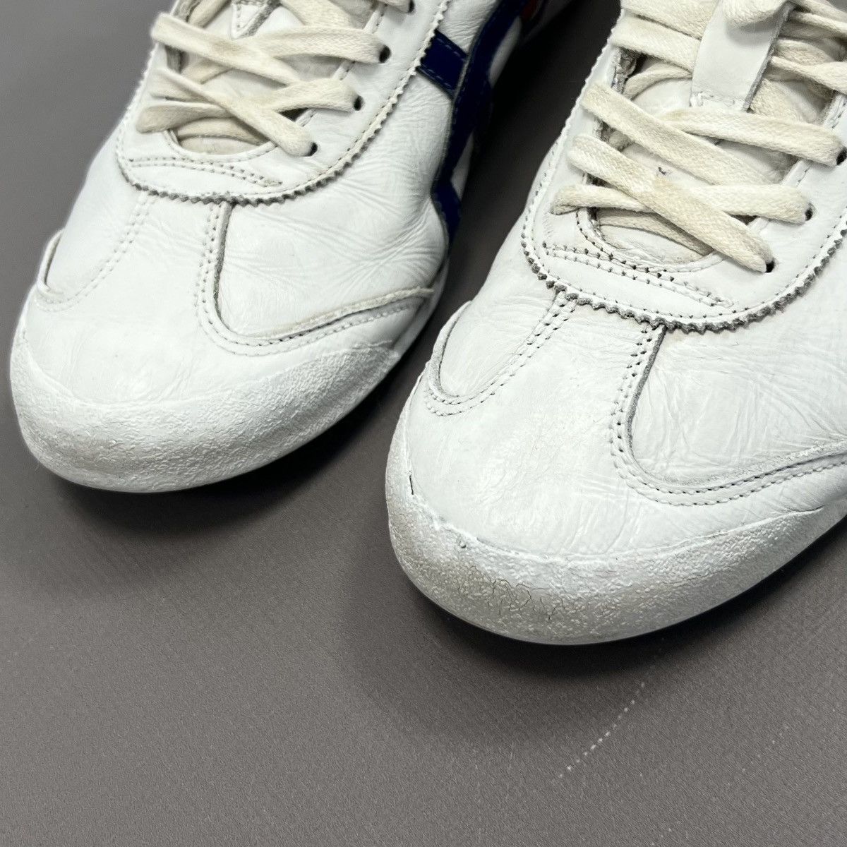 Asics × Japanese Brand × Vintage Asics Tiger Onitsuka Mexico 66 White Leather Sneakers Sz 8 Size US 8 / EU 41 - 15 Thumbnail