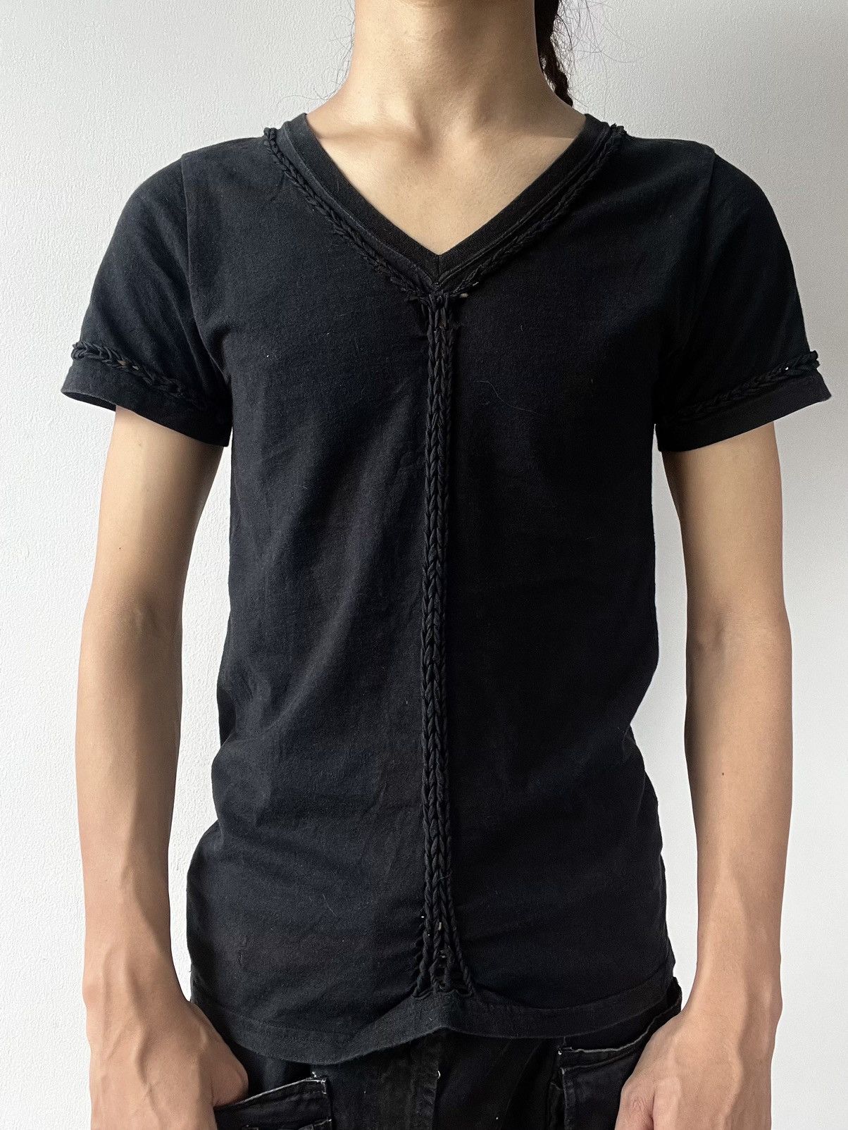 Number (N)ine AW02 Number (N)ine 'NOWHERE MAN' Braided Tee | Grailed