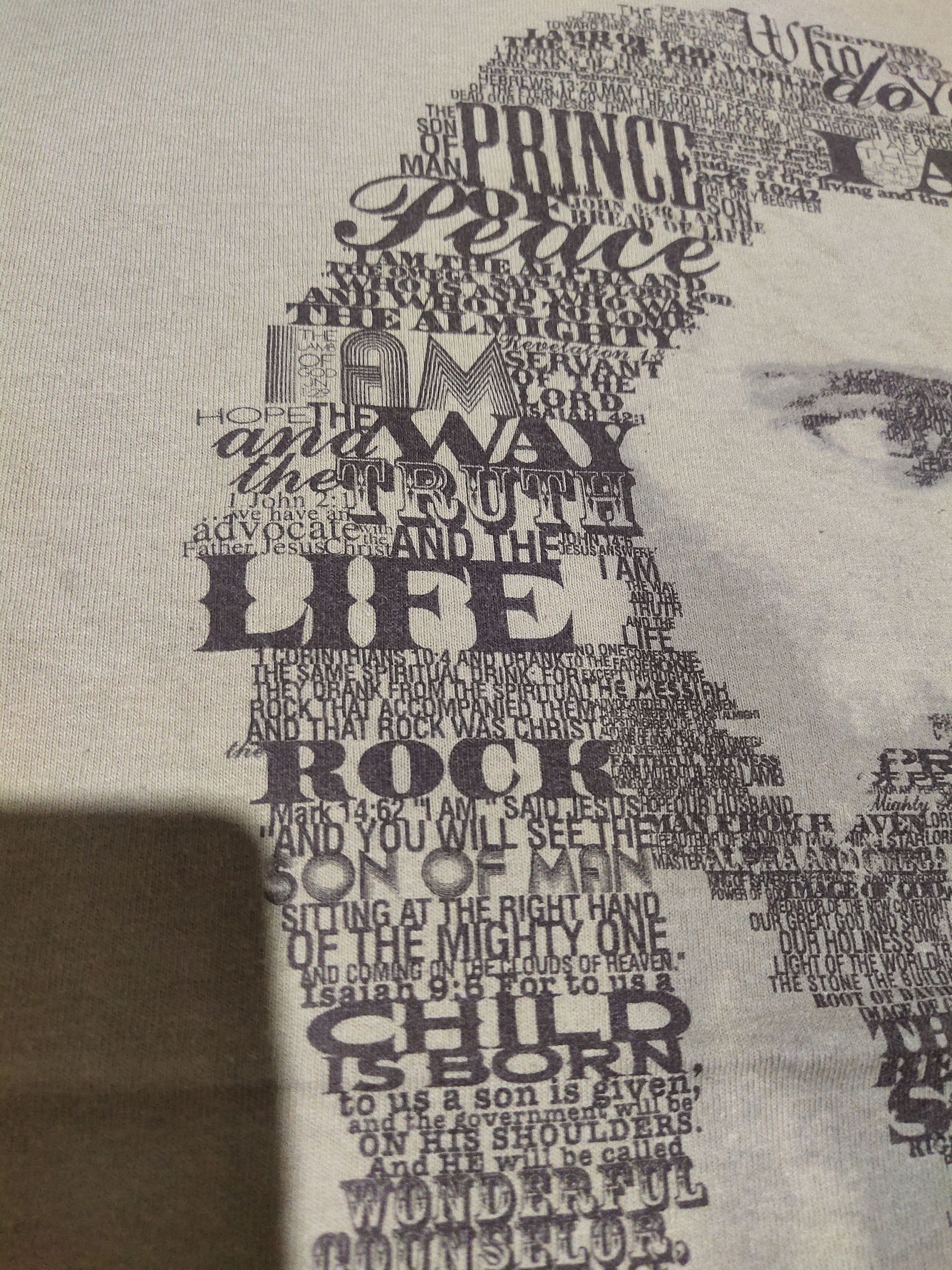 Vintage Vintage Y2K Jesus Face Word Of God By Kerusso Size US XL / EU 56 / 4 - 5 Thumbnail