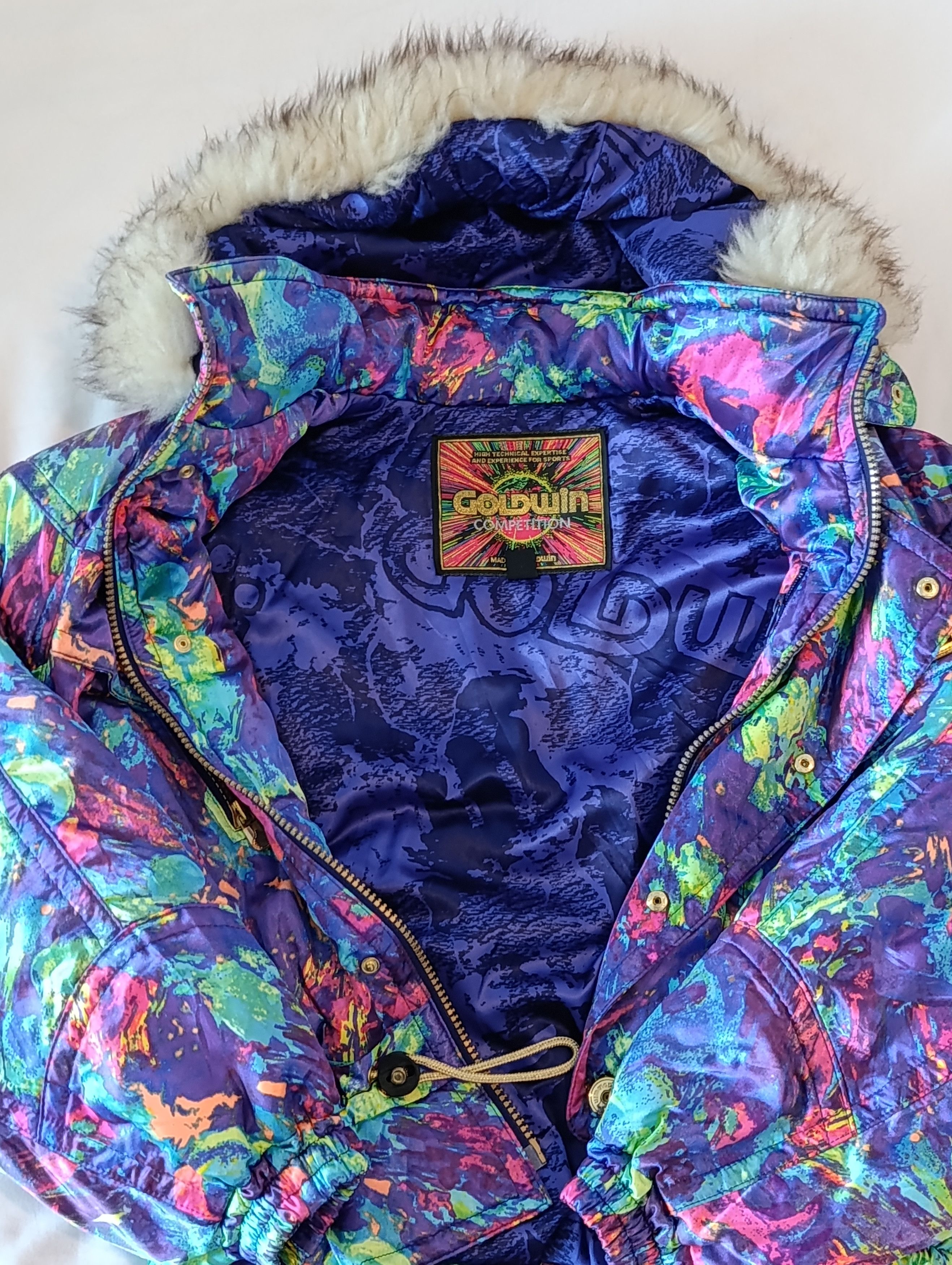 Goldwin 90s GOLDWIN "Electric Marble" Ski Jacket - Made in Japan Size S / US 4 / IT 40 - 3 Thumbnail