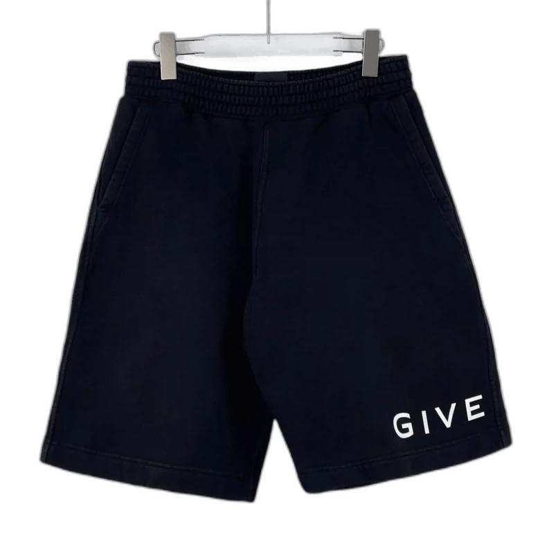 Givenchy Givenchy Black Logo Print Casual Shorts Size US 32 / EU 48 - 1 Thumbnail