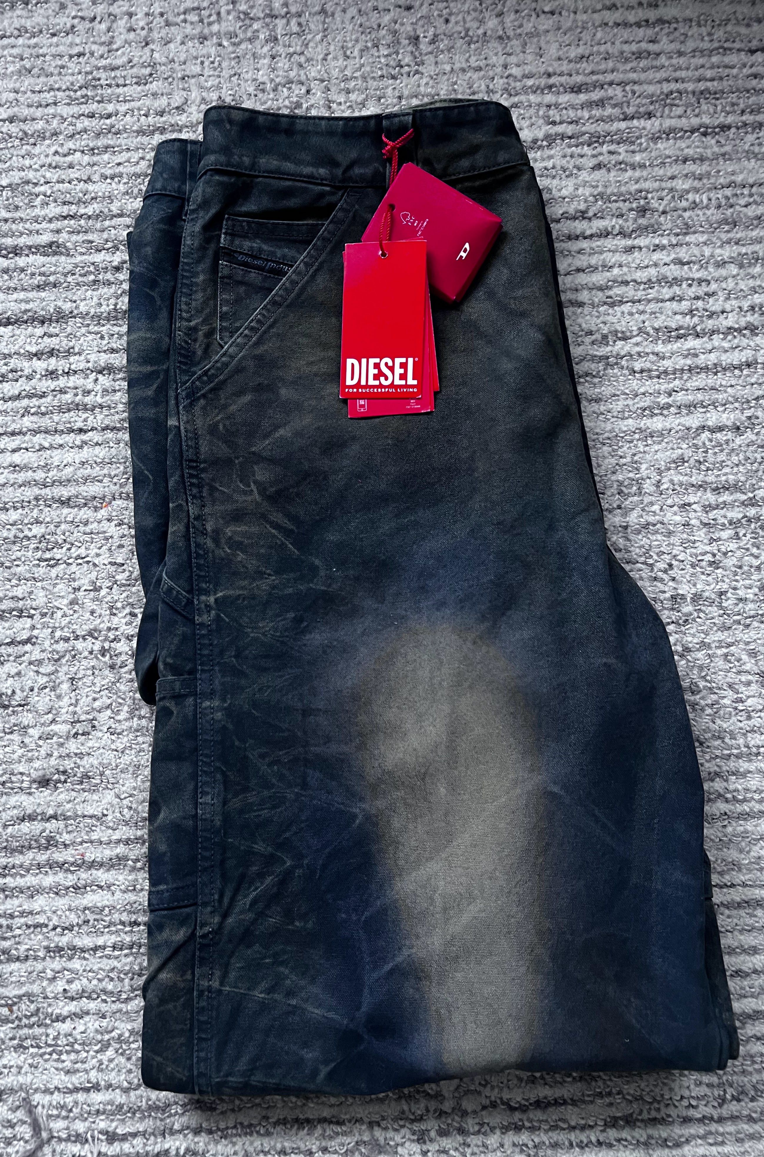 Diesel NEW Diesel P-Livery Utility Trousers - Medium - Dark Blue Size US 32 / EU 48 - 5 Thumbnail