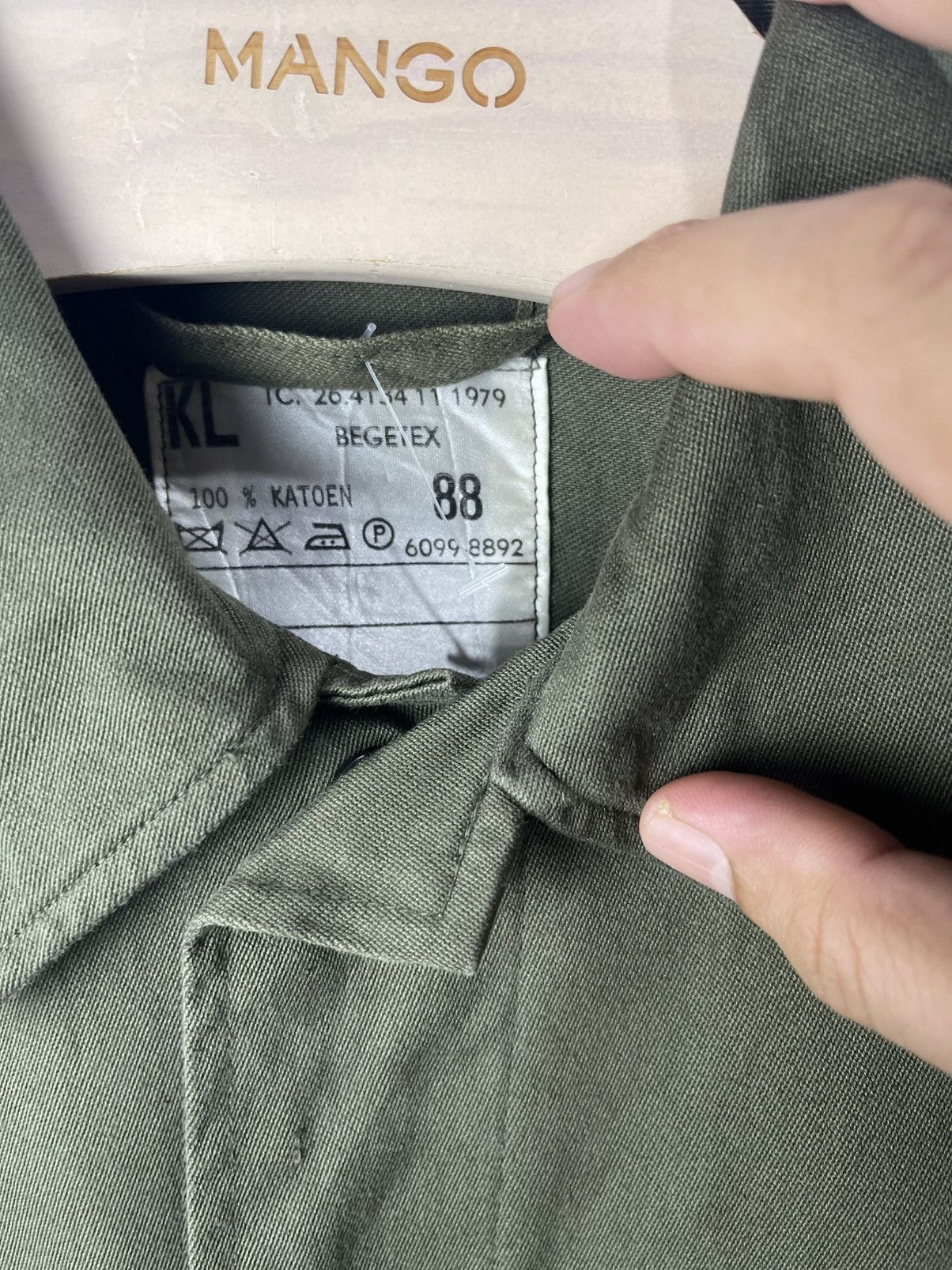 Vintage Vintage 1979 Dutch Army Nato Shirt Size US M / EU 48-50 / 2 - 5 Thumbnail