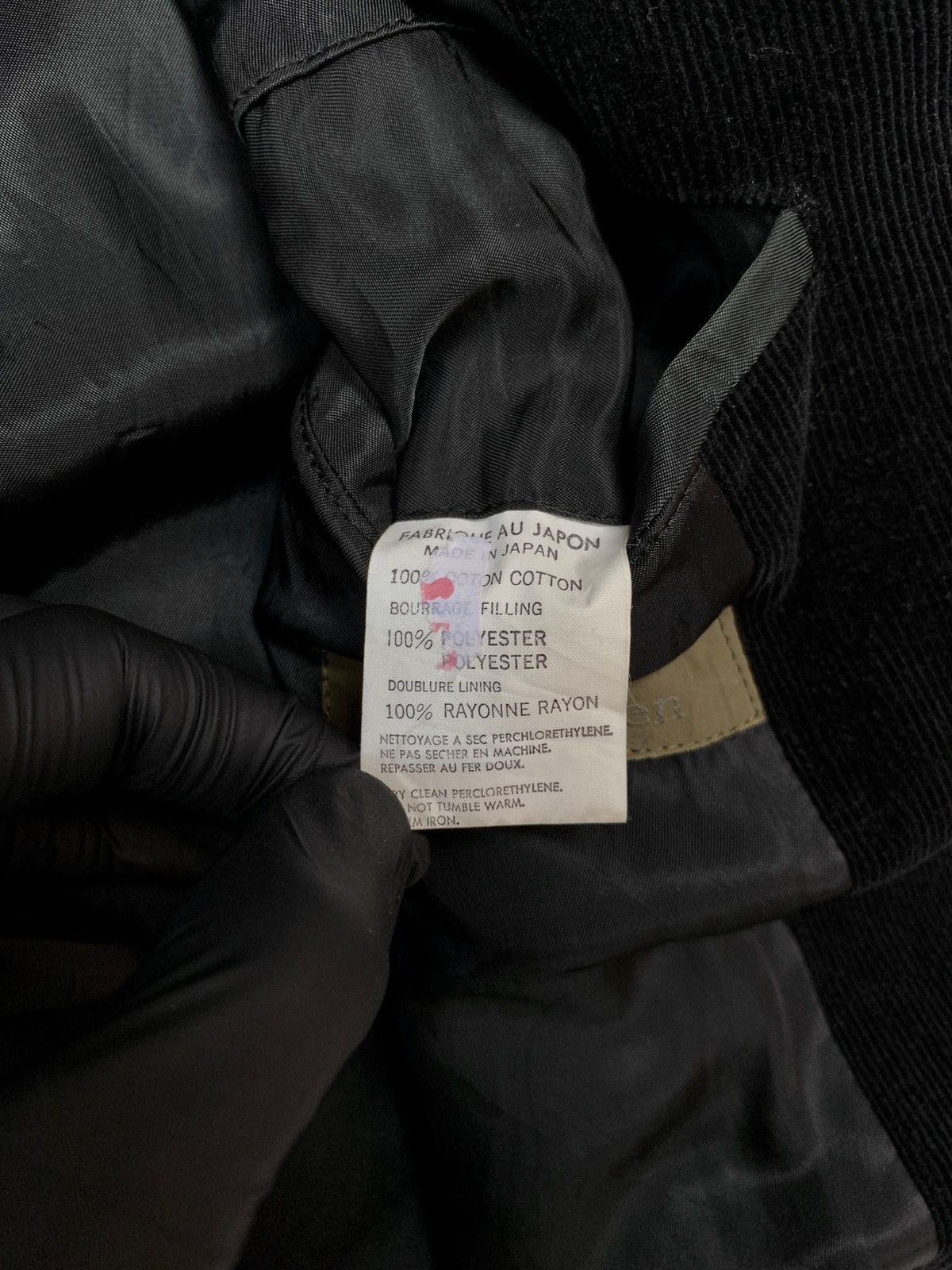 Yohji Yamamoto FREE TAX! Oversized Corduroy Blazer Jacket Size 46L - 9 Thumbnail