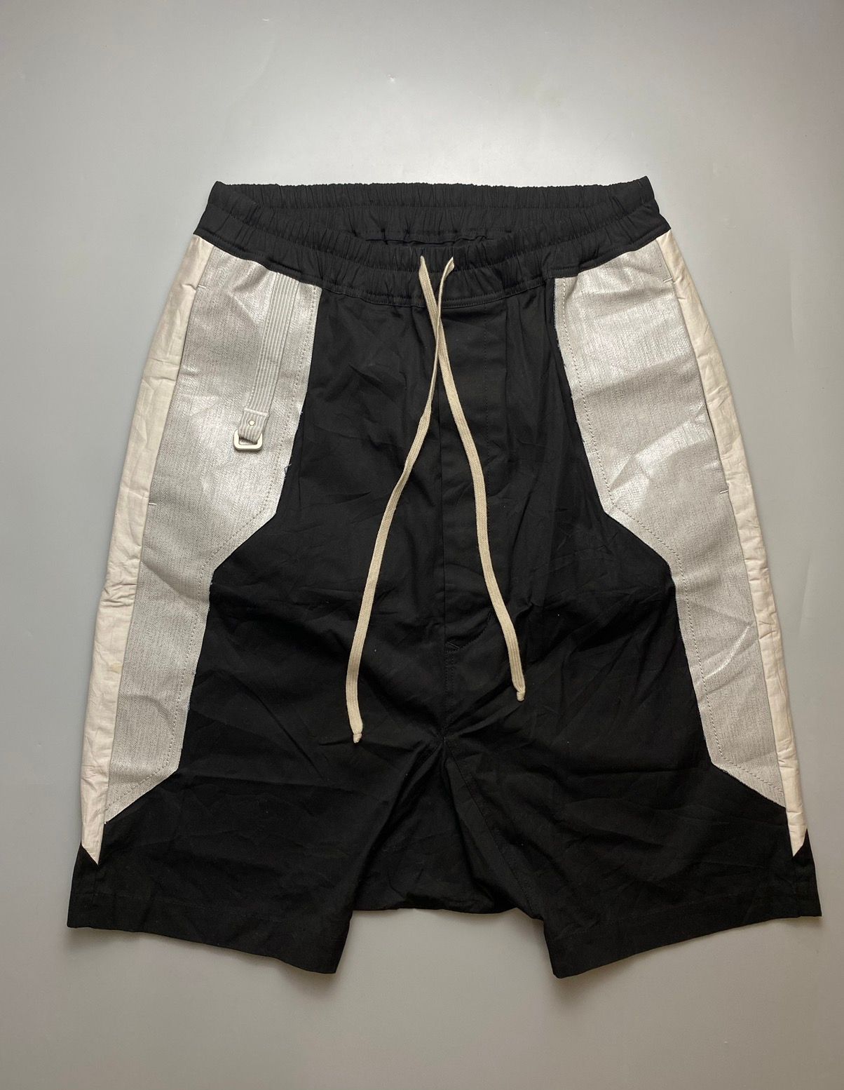 Pre-owned Rick Owens Pod Drop Crotch Shorts In Black