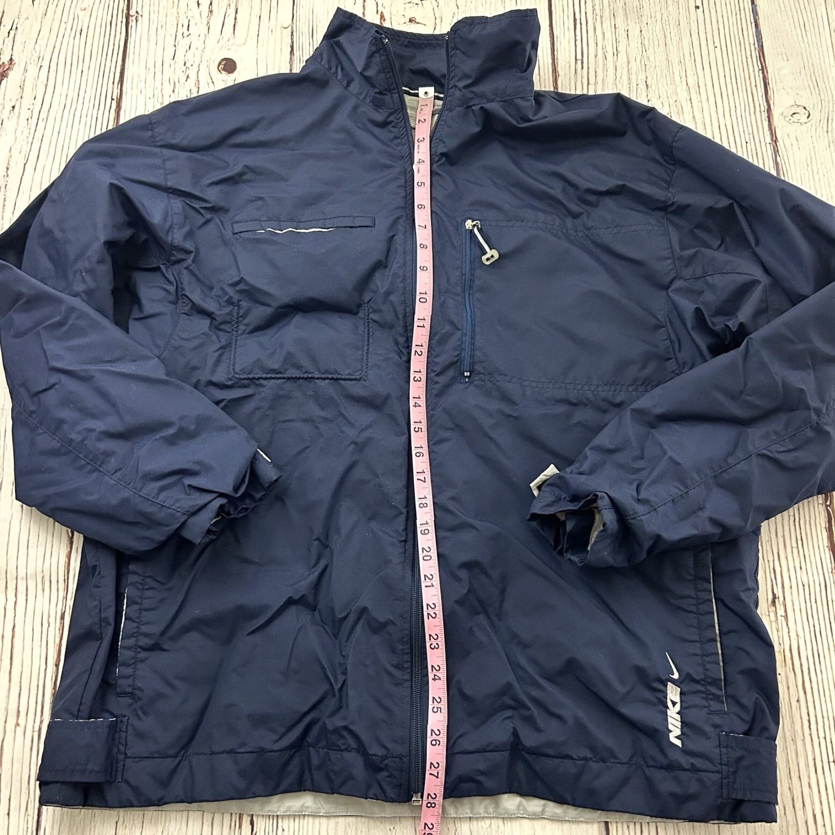 Nike Vintage Nike Full Zip Jacket Mens XL Blue Size US XL / EU 56 / 4 - 4 Thumbnail