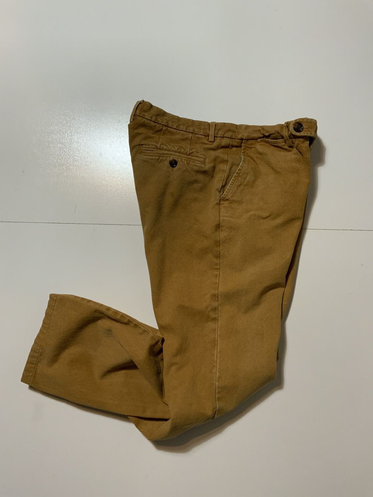 Spier & Mackay Spier & Mackay Slim Premium Cotton Canvas Chino Khaki Pants Size US 34 / EU 50 - 2 Thumbnail