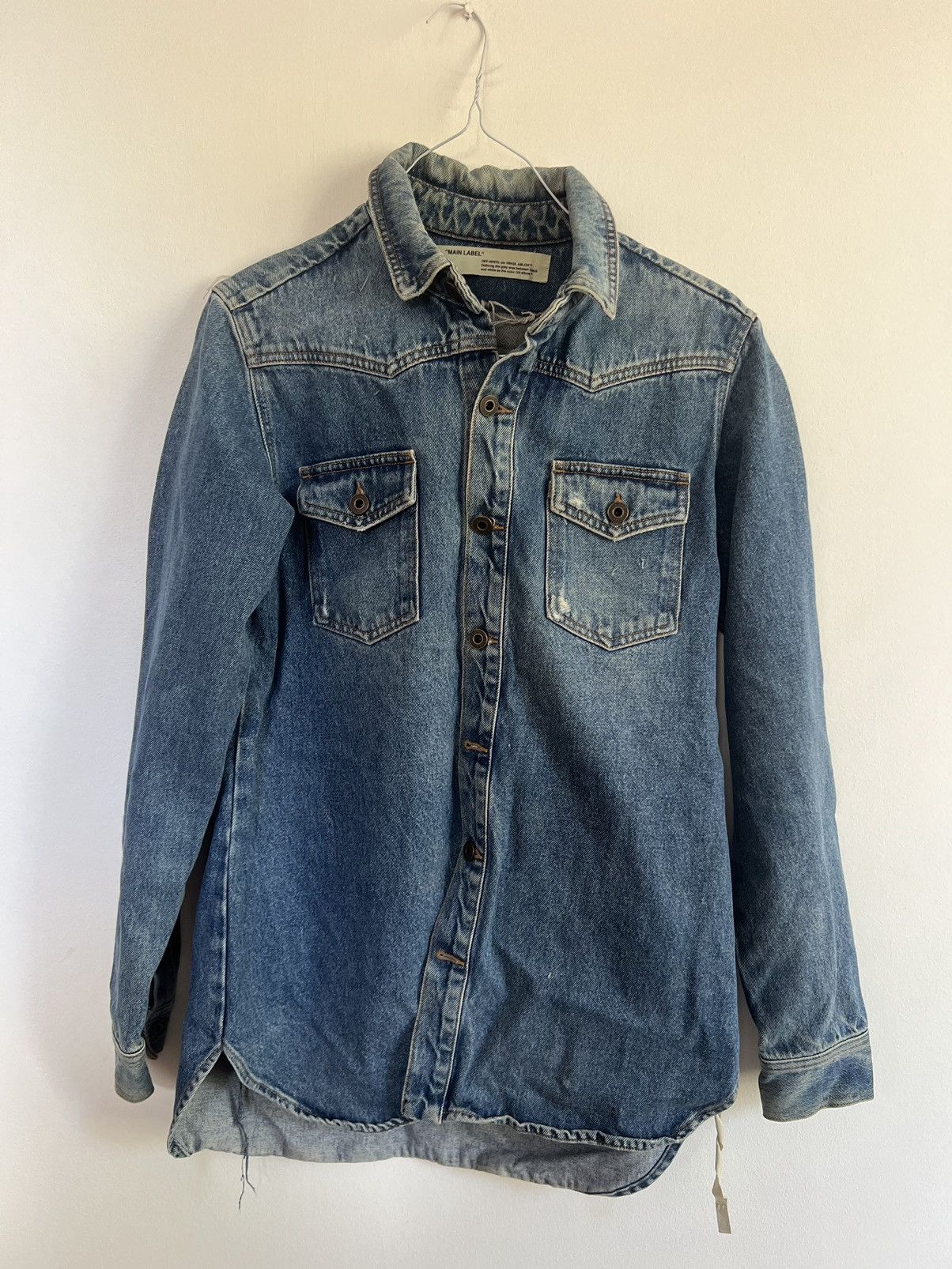 Off-White Off white Temperature Denim Jacket Size US M / EU 48-50 / 2 - 2 Thumbnail