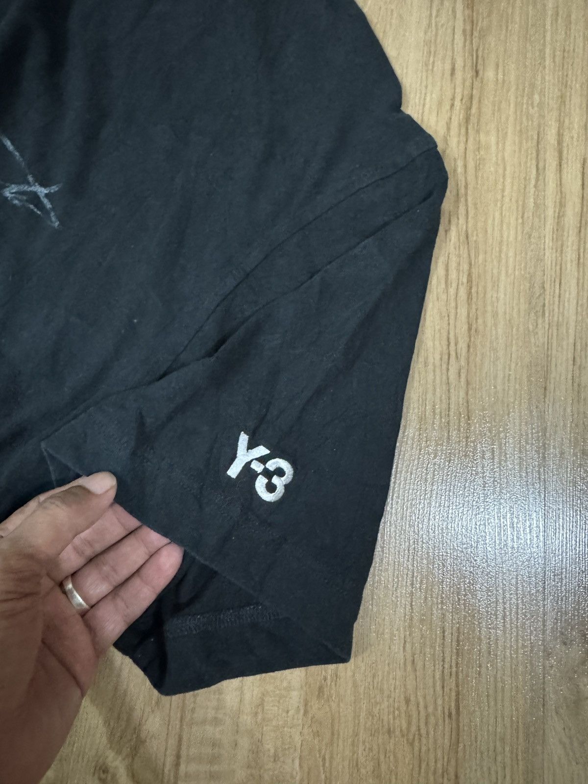 Adidas × Yohji Yamamoto YOHJI Y3 Black Signature TSHIRT Size US XL / EU 56 / 4 - 2 Thumbnail