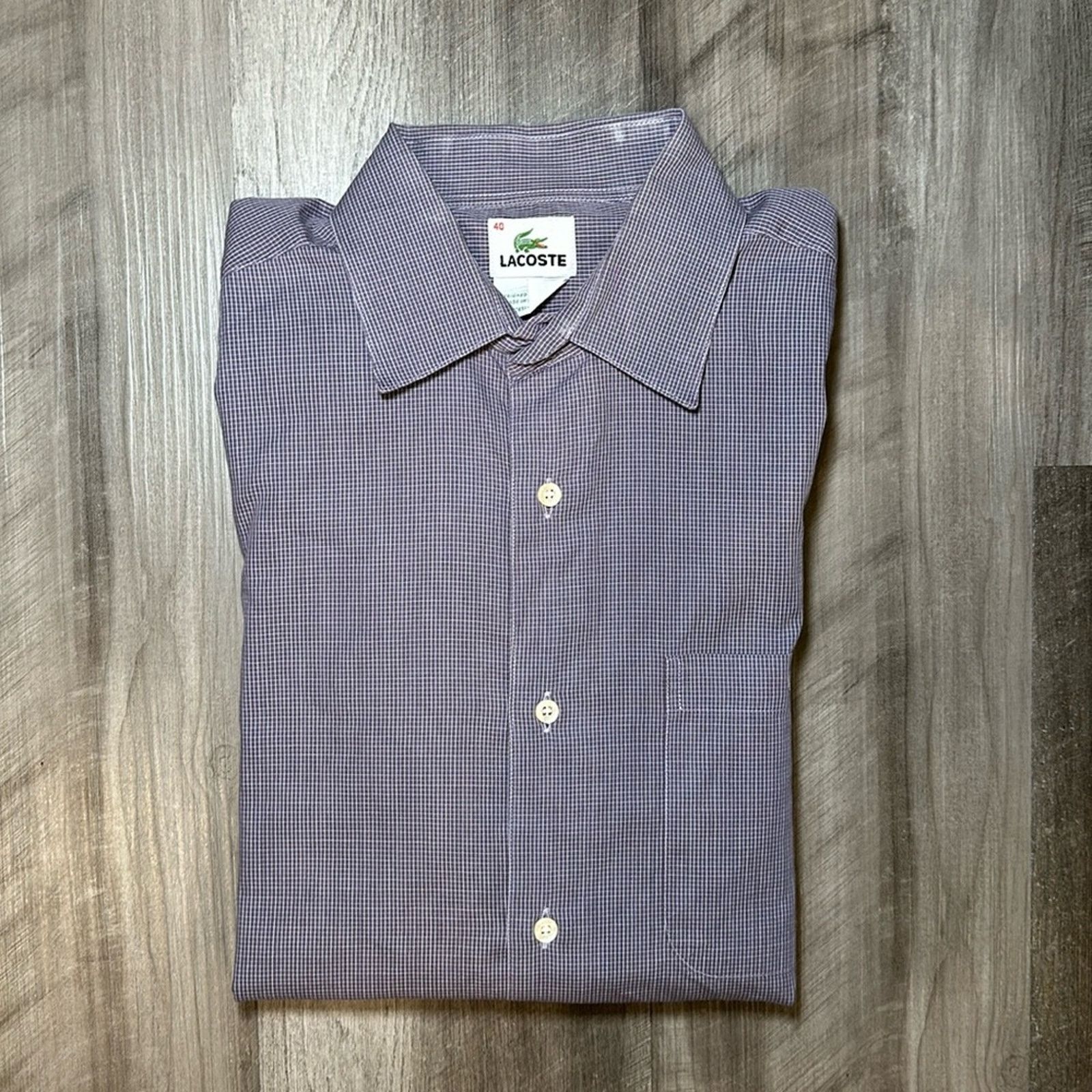 Lacoste Lacoste Long Sleeve Button Down - 40 (Medium) Size US M / EU 48-50 / 2 - 1 Thumbnail