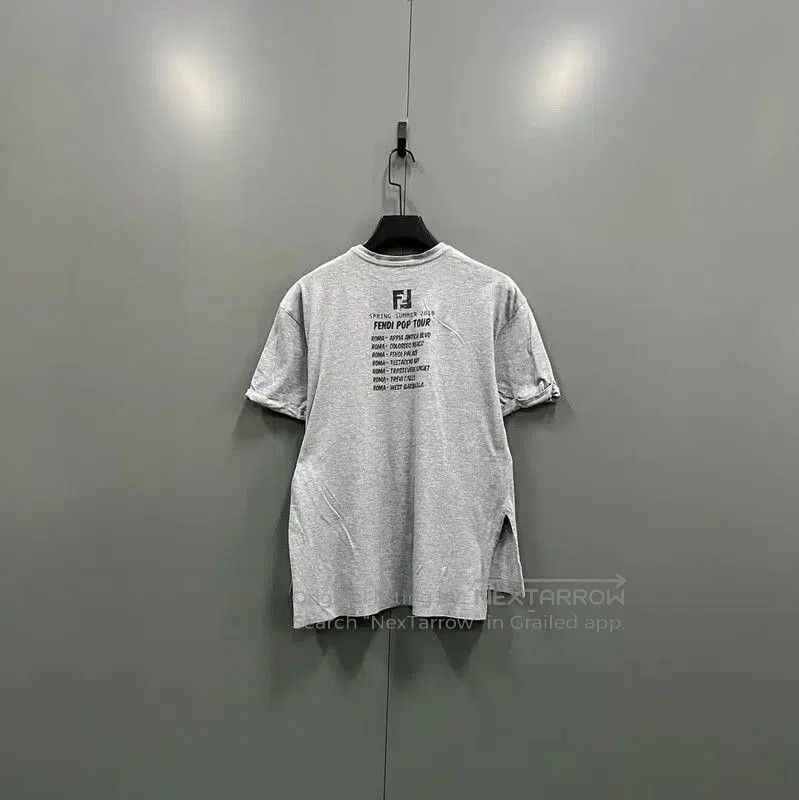 Fendi Fendi Summer Gray Cotton Short Sleeve T-Shirt . Size S / US 4 / IT 40 - 3 Thumbnail