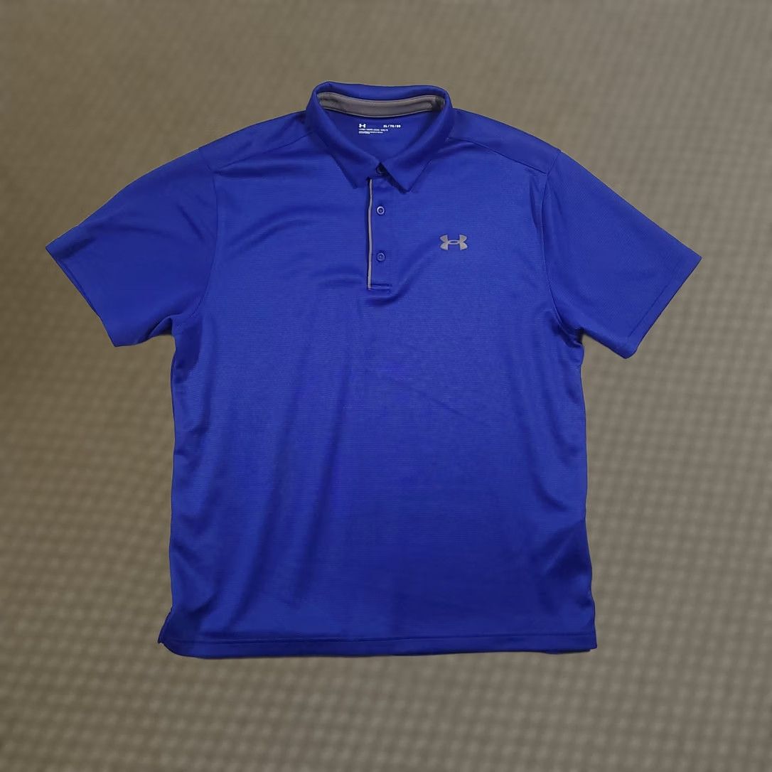 Under Armour Under Armour Polo Shirt Mens XL Blue Loose Fit Golf Size US XL / EU 56 / 4 - 1 Thumbnail
