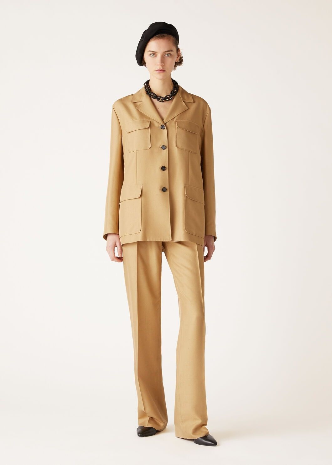 Loro Piana o1srvl11e0825 FAO6277 Edward Pant in Beige Size 26" / US 2 / IT 38 - 2 Thumbnail