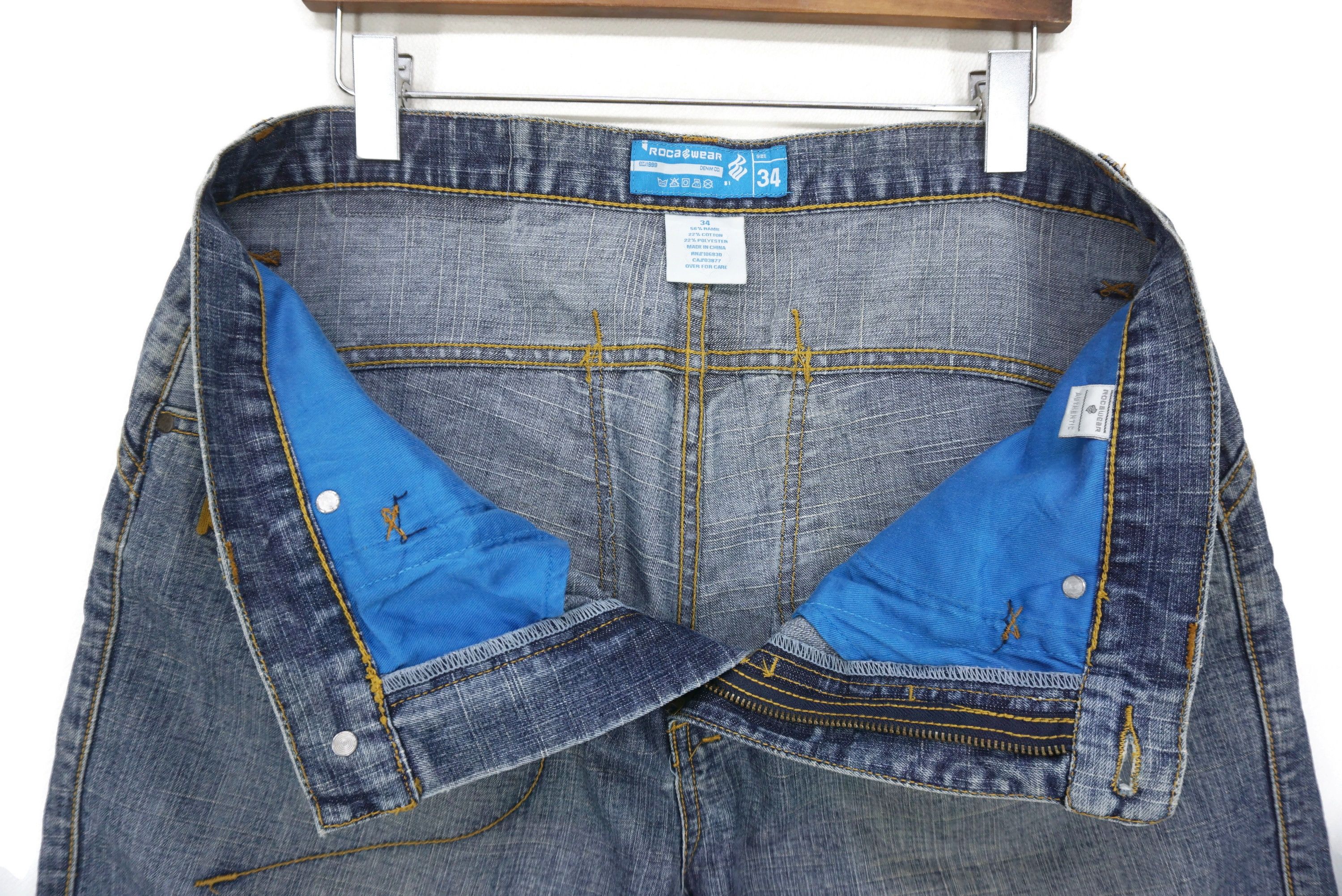 Rocawear Vintage Rocawear Jeans fit W35xL29.5 Y2K Baggy Hip Hop Ankle Size US 34 / EU 50 - 11 Thumbnail