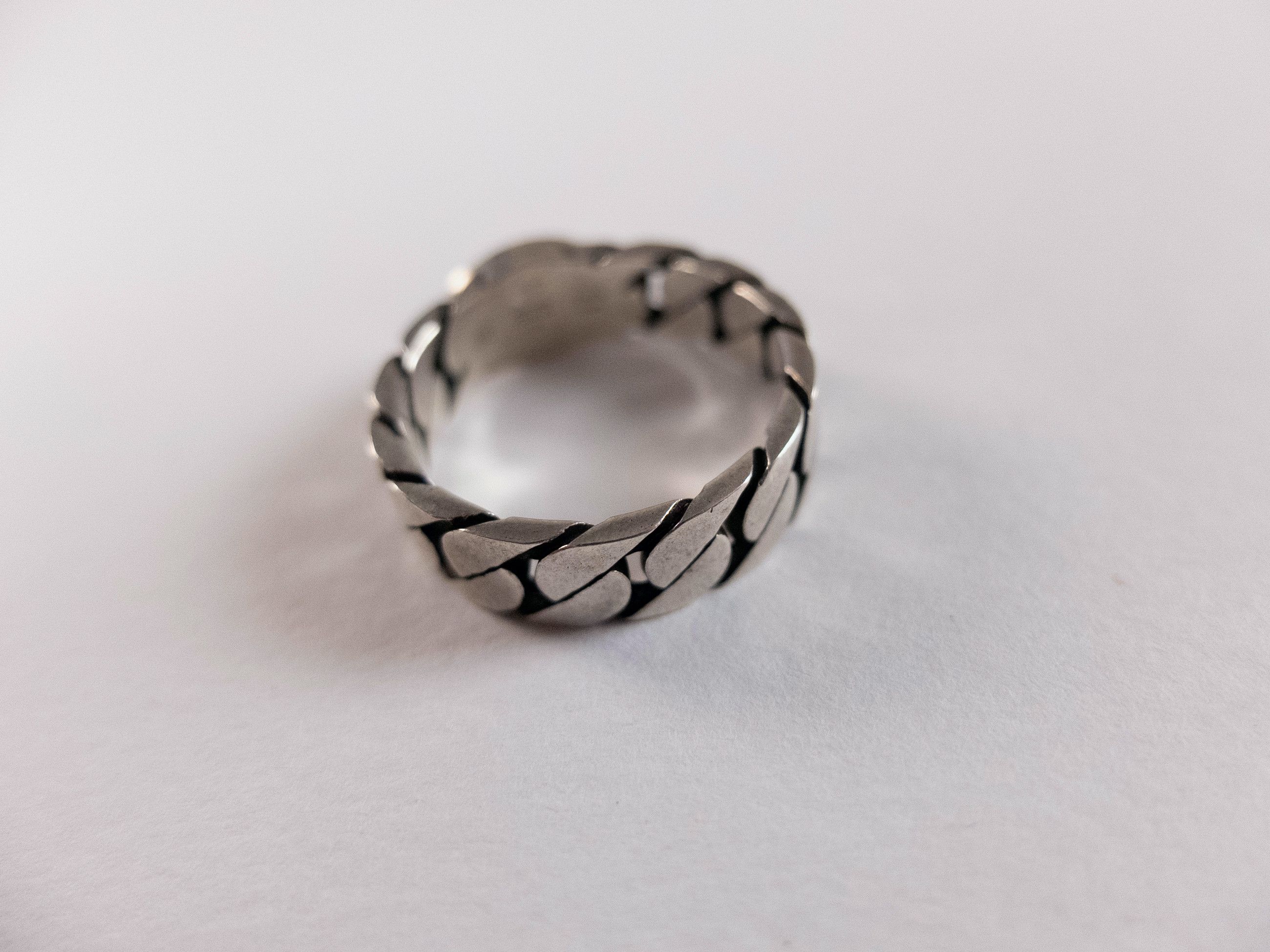 Gucci GUCCI Sterling silver interlocking G logo ring Size 20 / 9 Size ONE SIZE - 4 Thumbnail