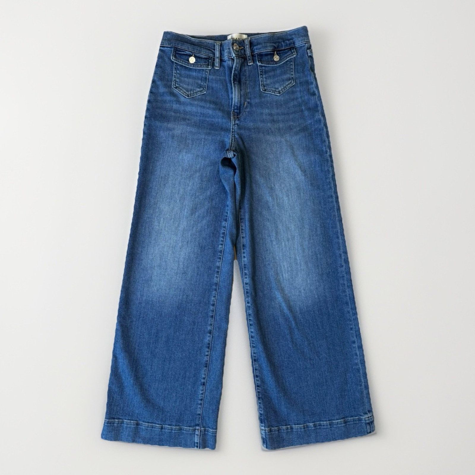 Frame Frame Le Slim Palazzo Jeans Women's 28 High Rise Wide Leg Size 28" / US 6 / IT 42 - 1 Thumbnail