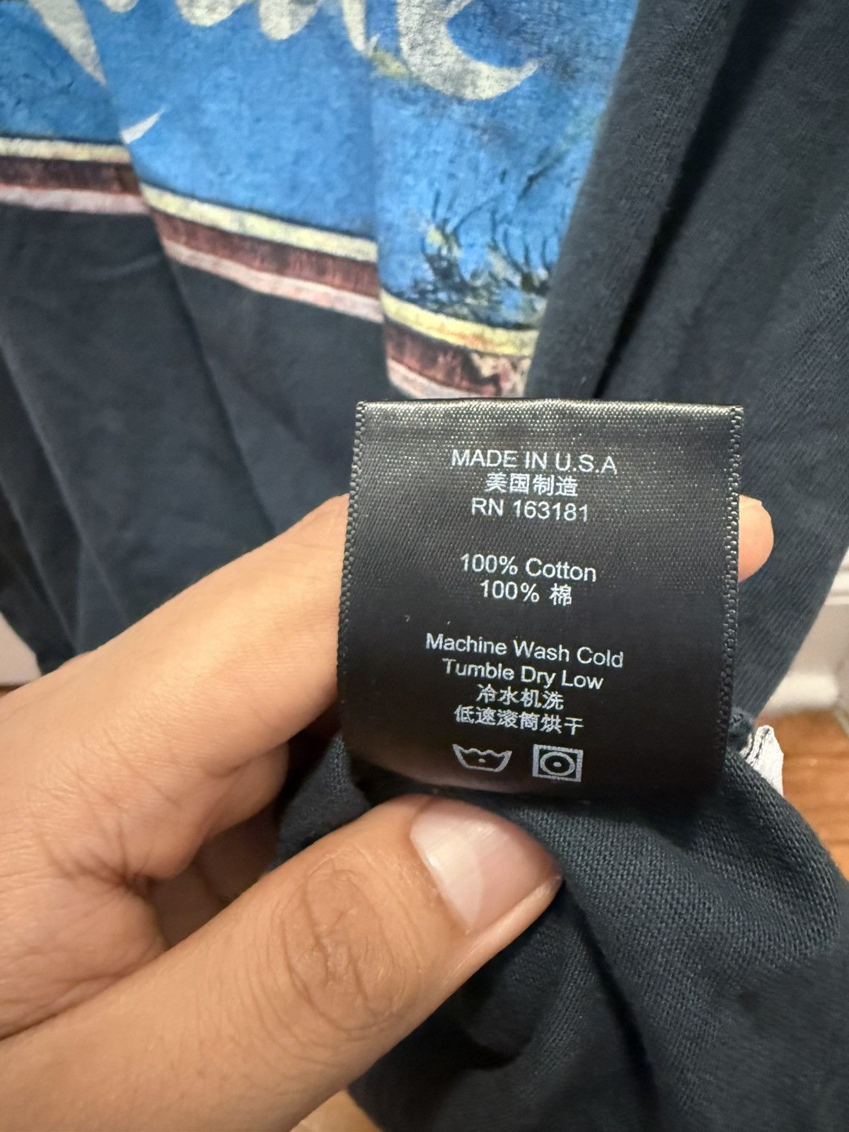 Rhude Mens Rhude Black Wolf Tee Size XS Size US XS / EU 42 / 0 - 3 Thumbnail