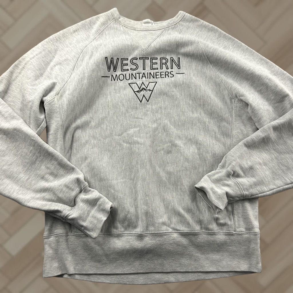 Champion Champion Reverse Weave Western Mountaineers Crewneck Sweatshirt Men's M Gray Pullover Reversible Sweatshirt Mens Western 90s Theme Size US M / EU 48-50 / 2 - 1 Thumbnail