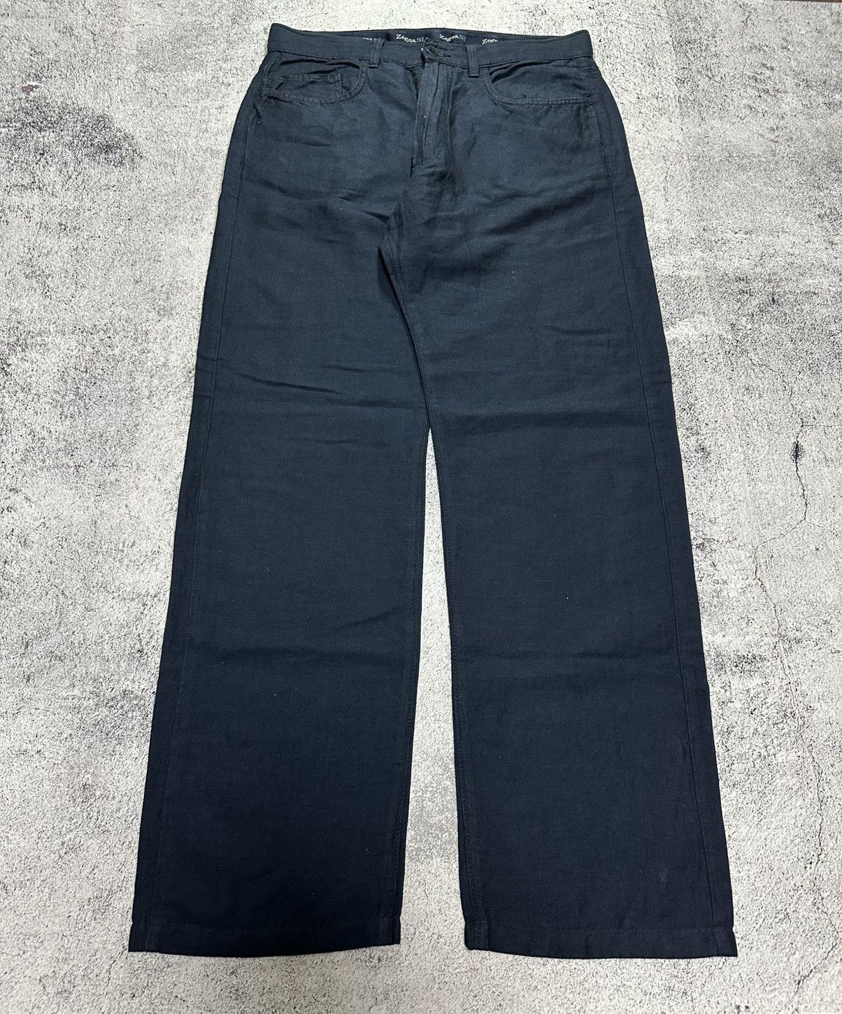パンツ 90s-Ermenegildo Zegna cotton linen pants Ermenegildo Zegna zzegna Linen Pants men - Glamood Outlet