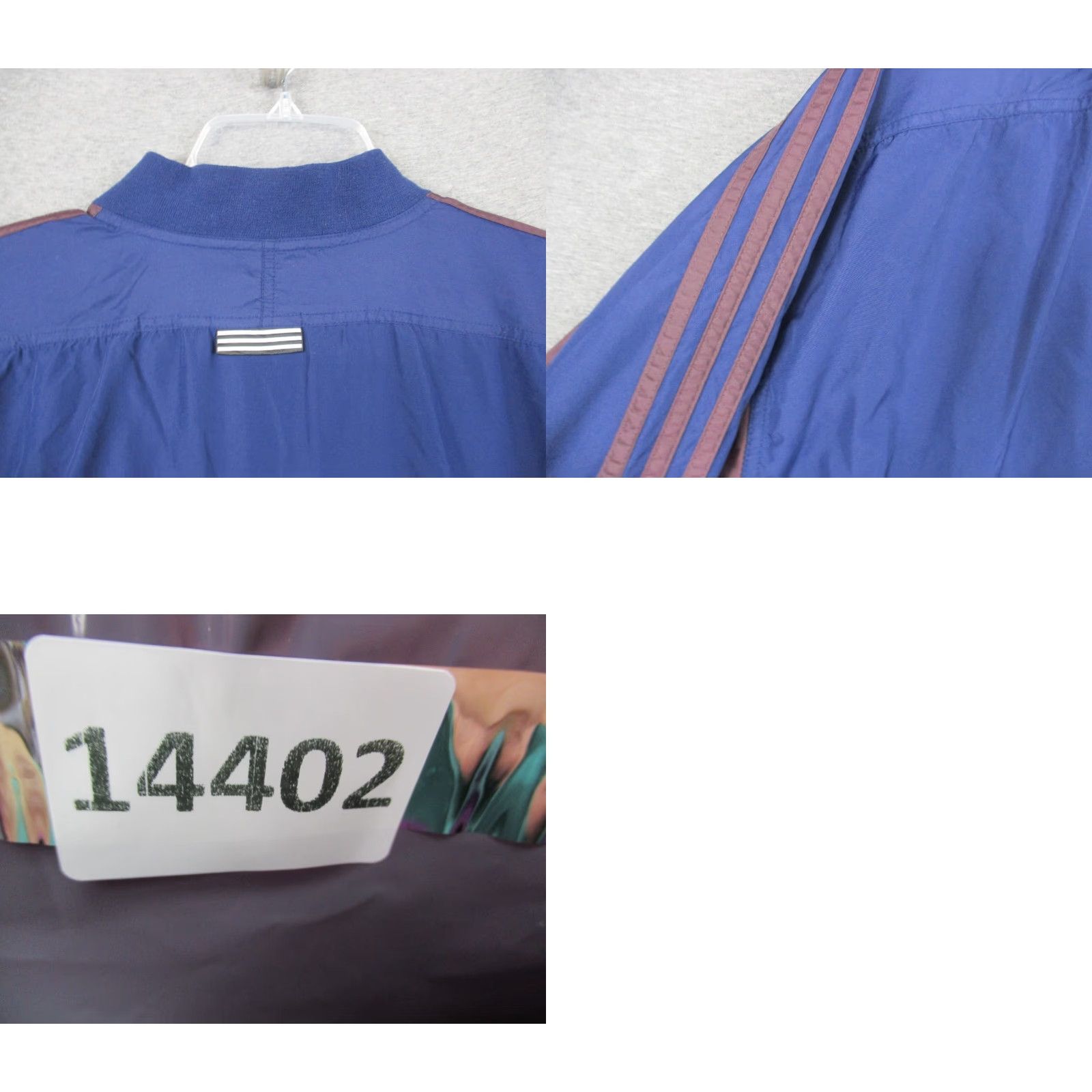 Adidas VINTAGE adidas Track Jacket Windbreaker XL Blue Trefoil Athletic Track Jacket Mens XL Blue Classic 90s Size US XL / EU 56 / 4 - 9 Thumbnail